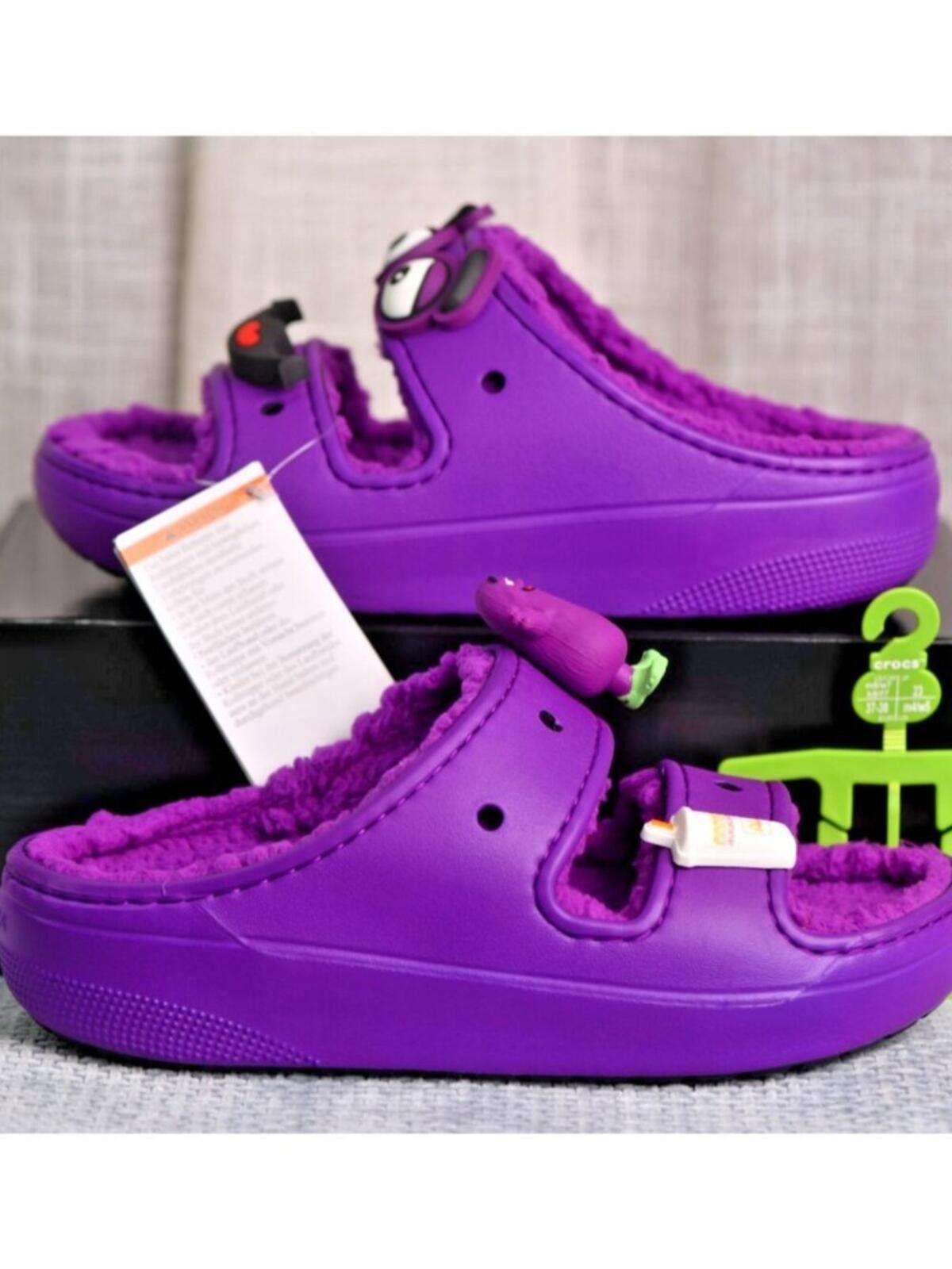 Crocs Crocs McDonald's Classic Cozzzy "Grimace" 209392-510 Size US 7 / IT 37 - 2 Thumbnail