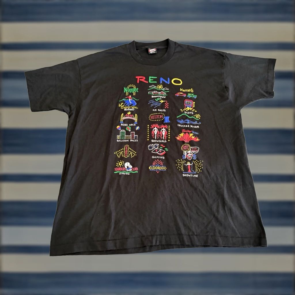 Fruit Of The Loom VINTAGE 1990s Fruit of the Loom Black Tee Shirt Mens 2XL 2XL Short Sleeve Crew Neck USA Size US XXL / EU 58 / 5 - 1 Thumbnail