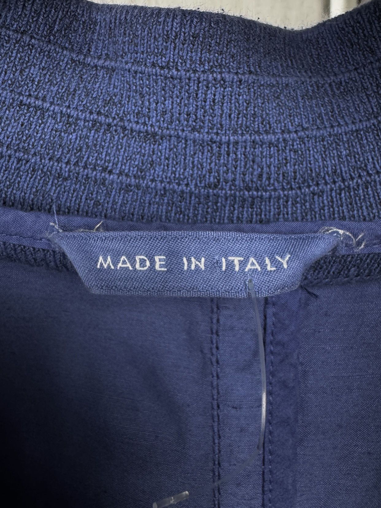 Baldessarini Baldessarini made in Italy blue linen cotton bomber jacket Size US L / EU 52-54 / 3 - 11 Thumbnail
