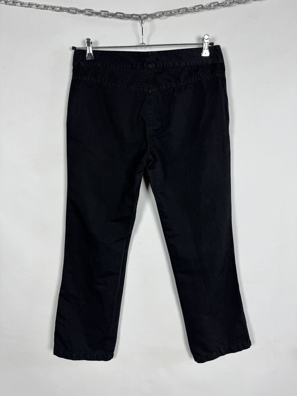 Prada Prada Black Pants Straight Leg Trousers Italy Made Size 46 Size 32" / US 10 / IT 46 - 12 Thumbnail
