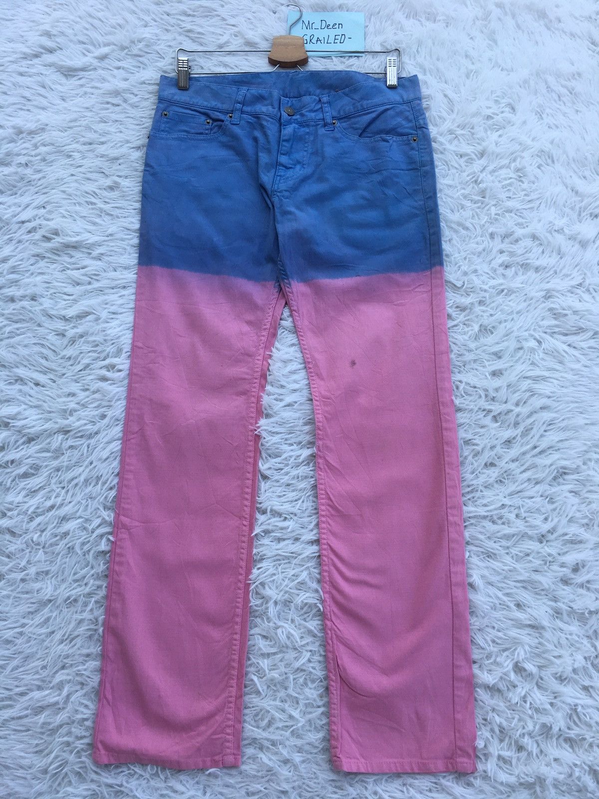 PPFM Rare Vintage PPFM Two Tone Jeans Size US 32 / EU 48 - 4 Thumbnail