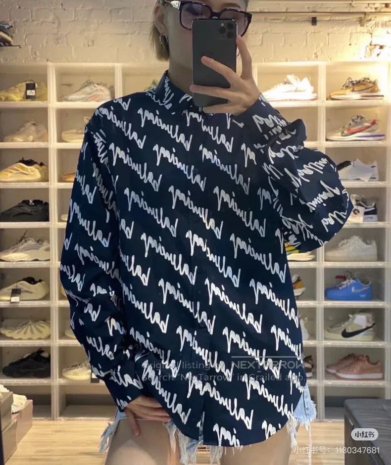 Balenciaga Balenciaga Fully Printed Letter Printed Short-Sleeve Shirt Size US XXS / EU 40 - 9 Thumbnail