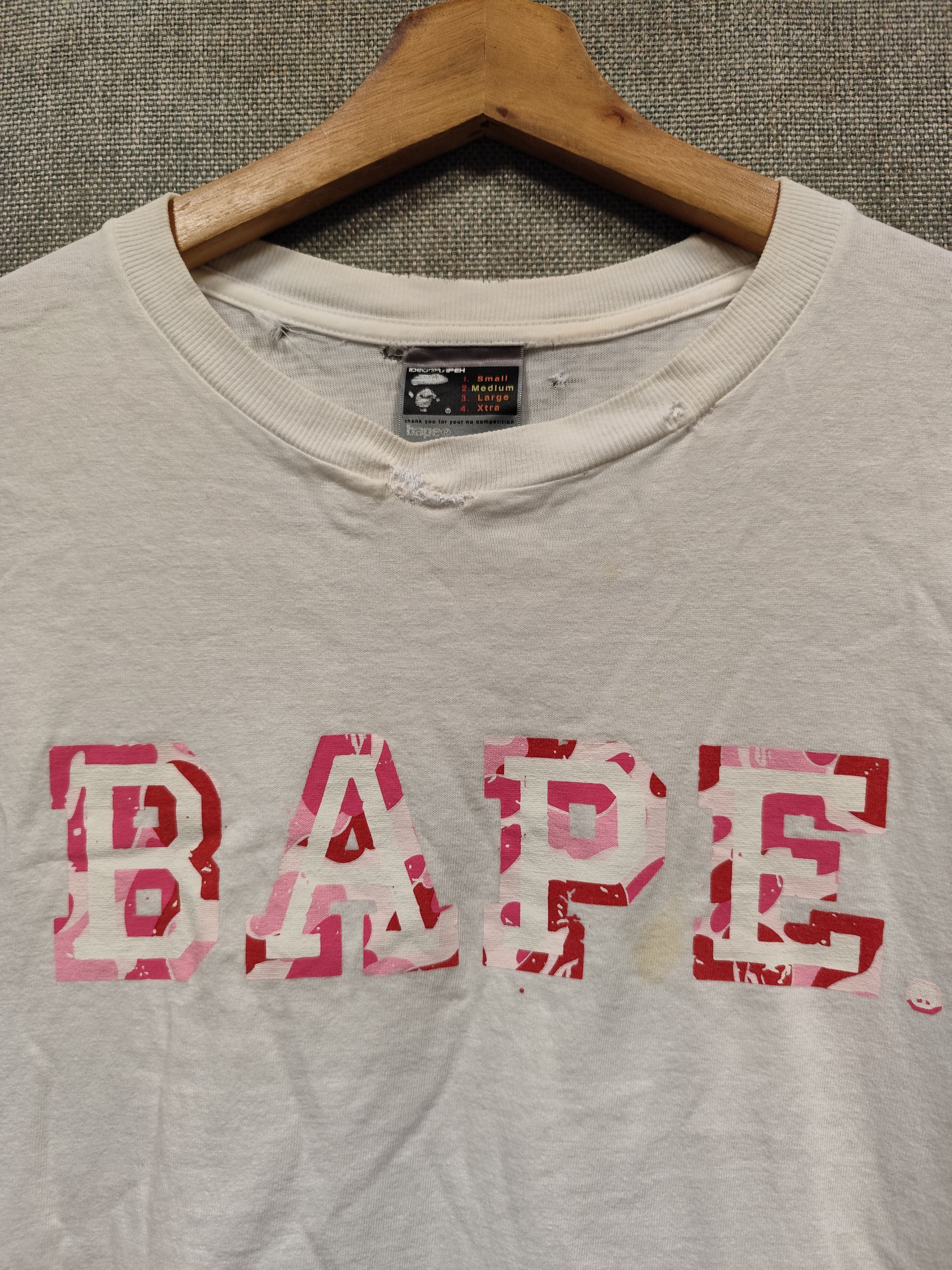 Bape Vintage t shirt bape spell out made in japan Size US M / EU 48-50 / 2 - 2 Thumbnail