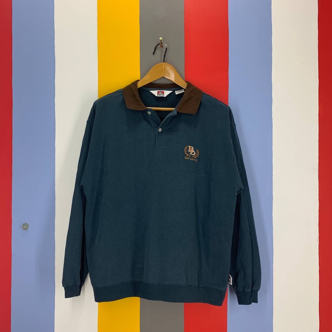 Ben Davis BEN DAVIS Polo Sweatshirt / Polo Rugby #2359/25 Size US M / EU 48-50 / 2 - 3 Thumbnail