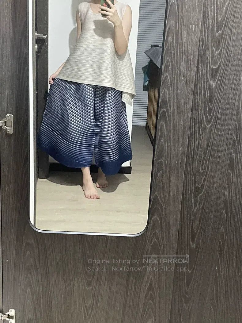 Issey Miyake Issey Miyake size:3 Gradient Wide-Leg Pants Size 22" - 4 Thumbnail