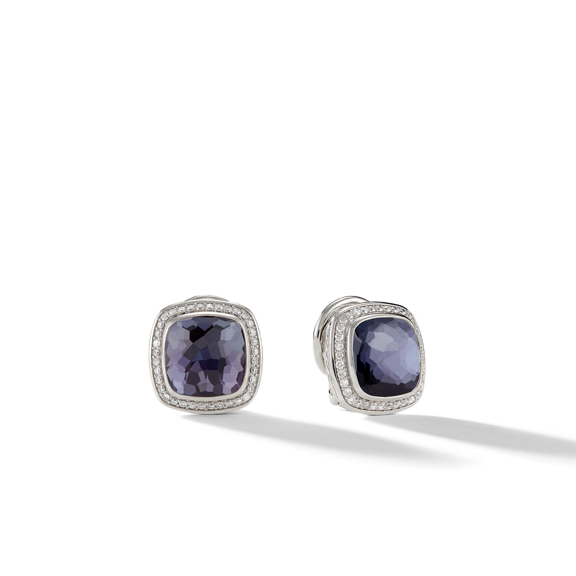 David Yurman o1w1db10525 E12308D Earrings in Silver with Orchid & Diamond Size ONE SIZE - 1 Preview