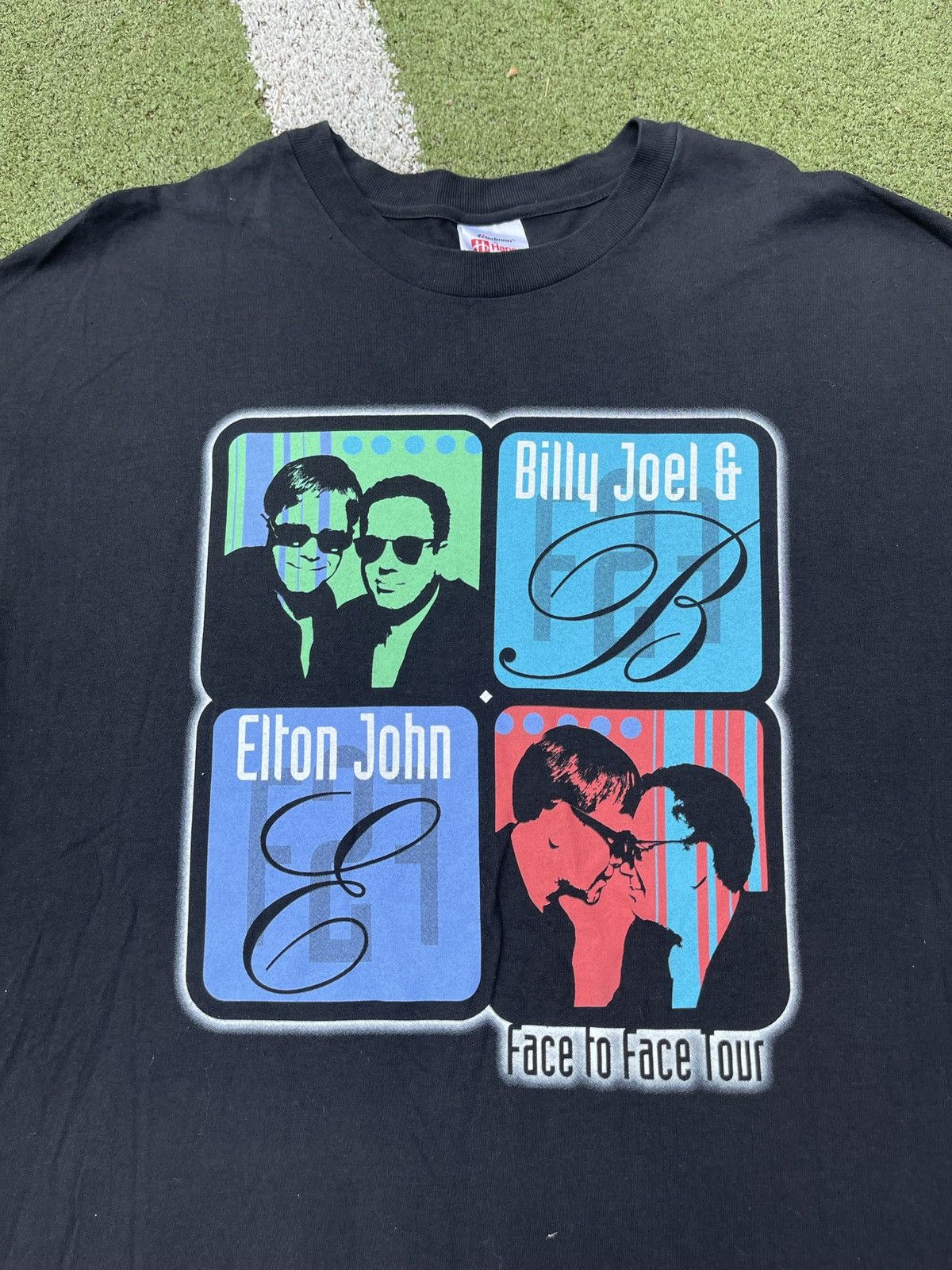 Band Tees × Rap Tees × Vintage 2001 Billy Joel Elton John Face 2 Face Tour T-Shirt Size US XL / EU 56 / 4 - 3 Thumbnail
