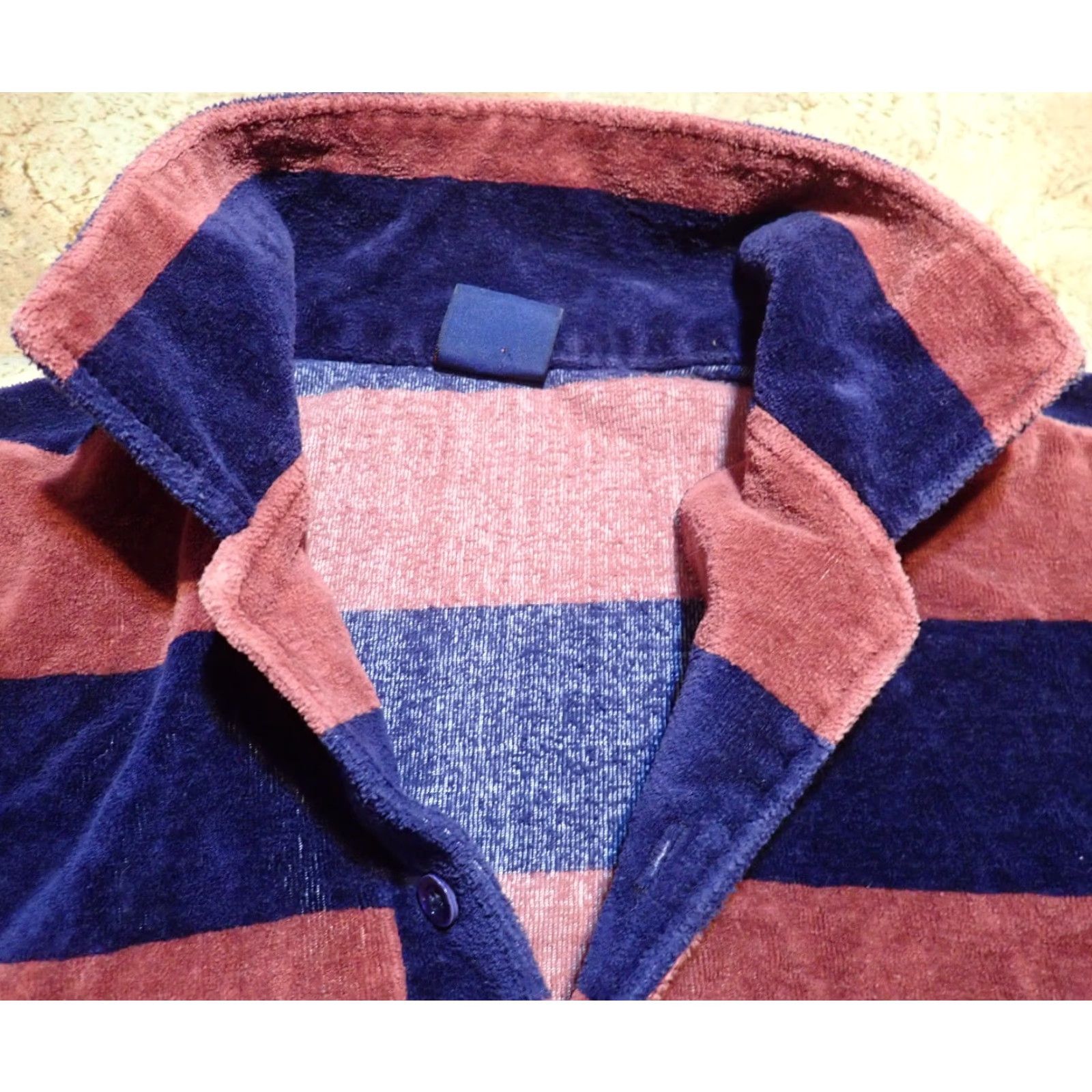 Vintage VINTAGE GM Parts Polo Shirt Men’s L Velvet Pullover USA 80s Preppy Burgundy Navy Blue Size US L / EU 52-54 / 3 - 6 Thumbnail