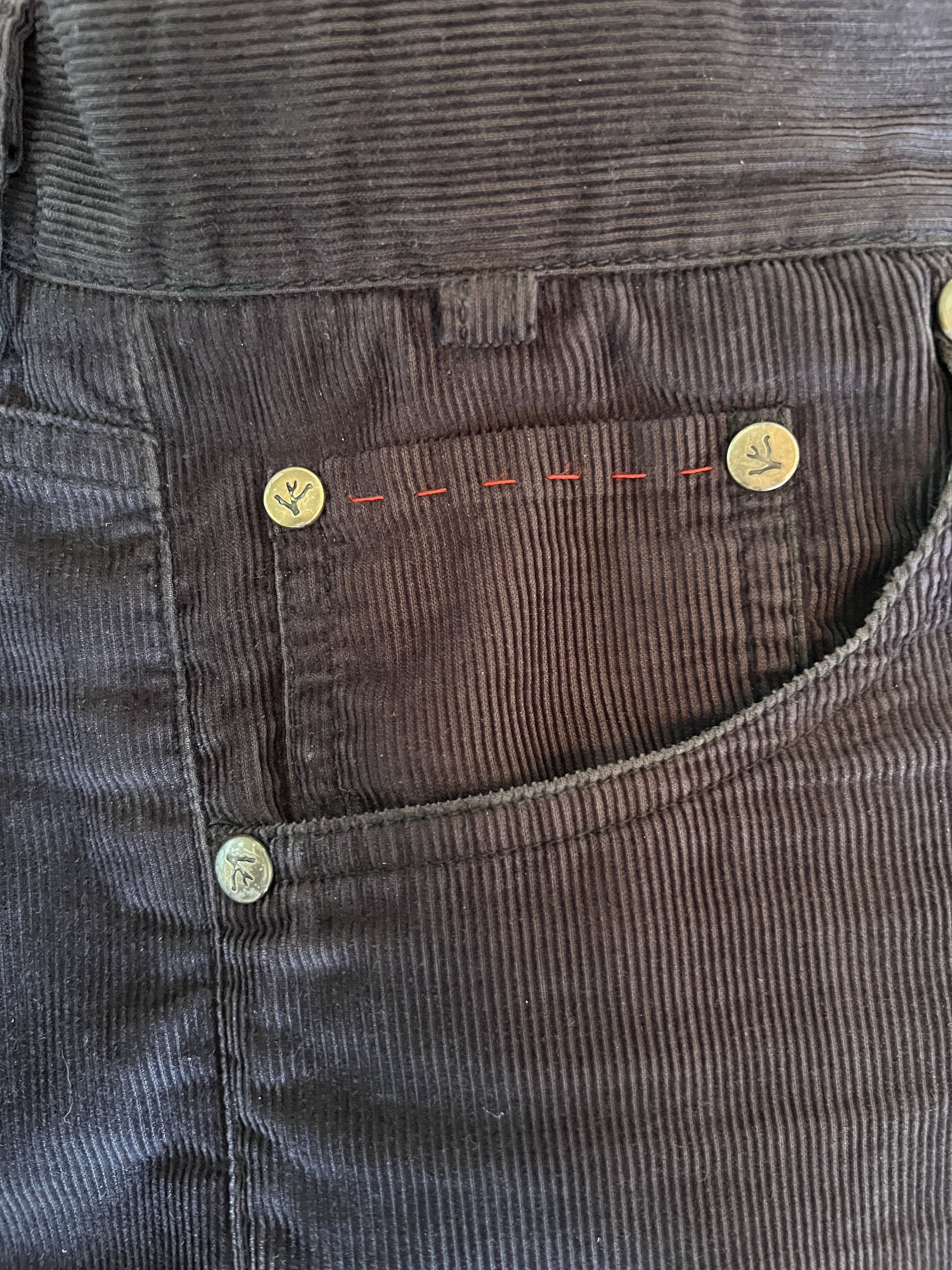 Isaia Isaia Charcoal Corduroy Jeans 32 W Size US 32 / EU 48 - 6 Thumbnail