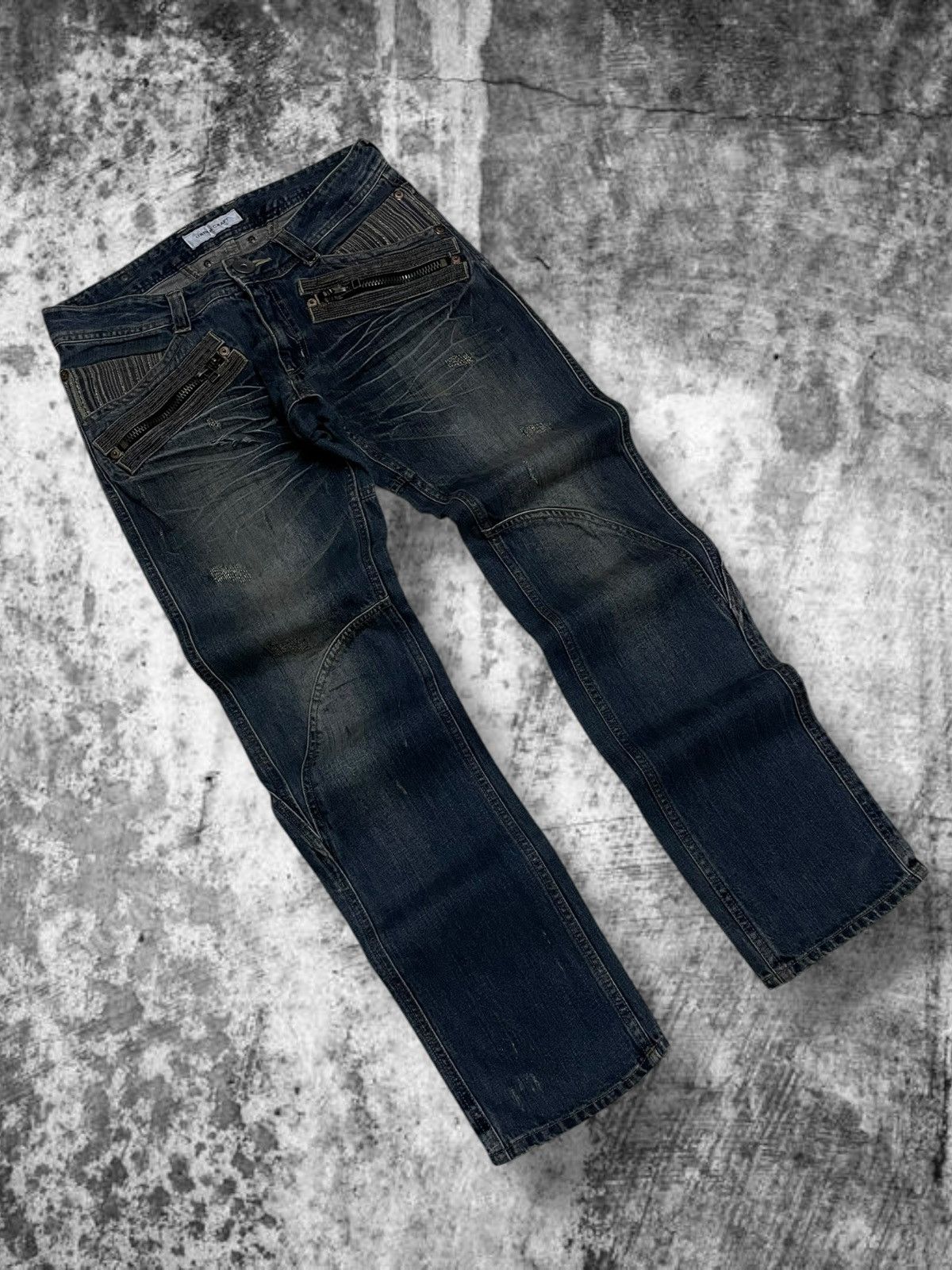 Japanese Brand Vintage Japan Designer 90’s Urban Craft Distressed Denim Size US 32 / EU 48 - 2 Thumbnail