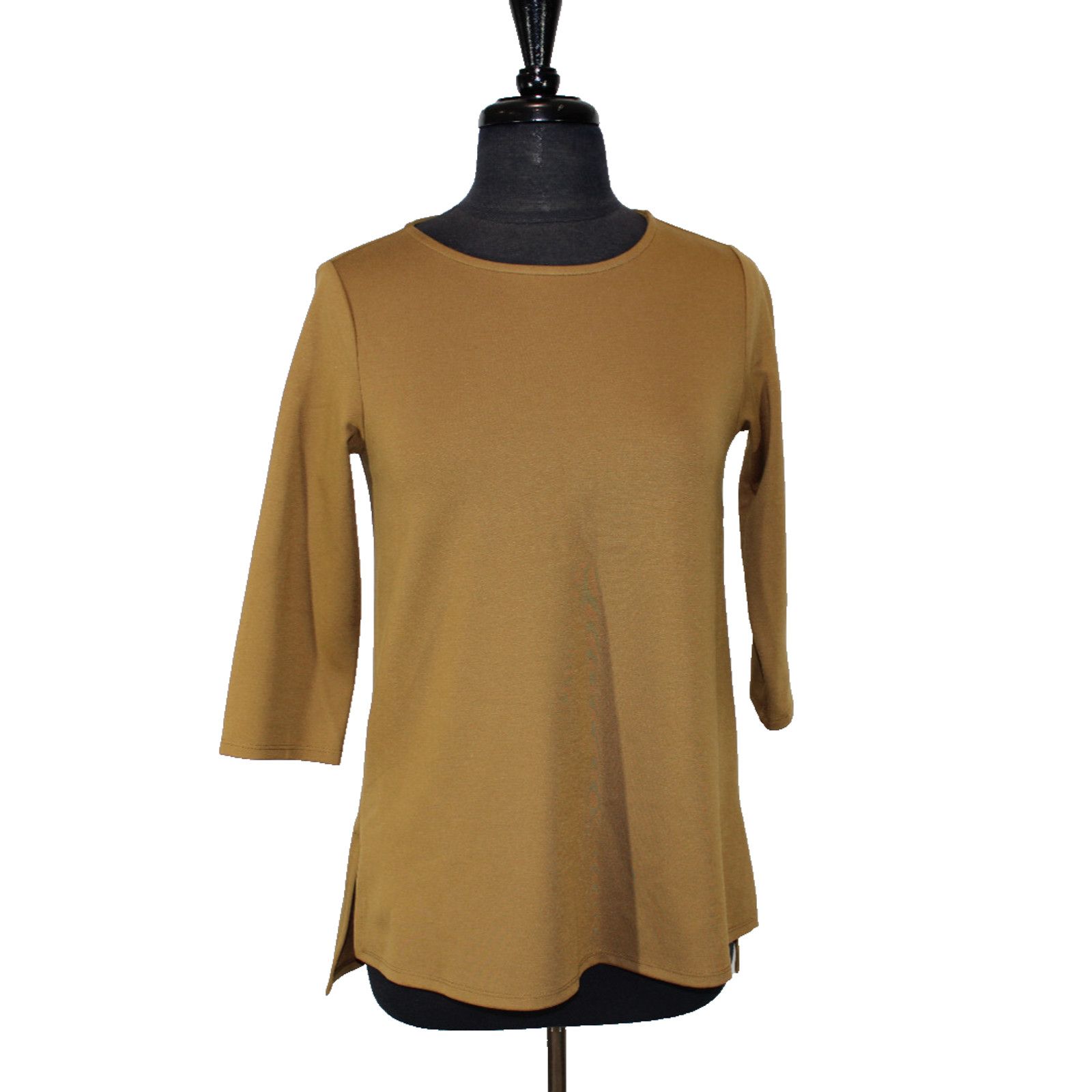 Eileen Fisher A5 New EILEEN FISHER Flex Ponte Bateau Neck Top Sweater XXS Size XXS / US 00 / IT 34 - 1 Thumbnail