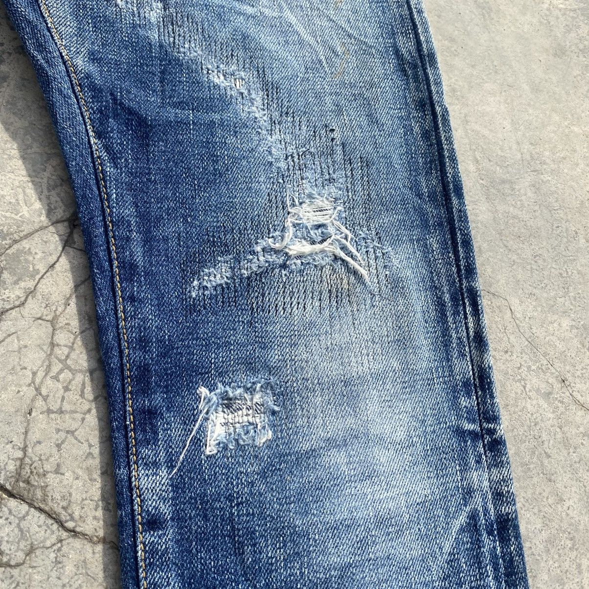 14th Addiction DOUBLE STANDARD Distressed Repaired UNDERCOVER Jeans Size US 27 - 11 Thumbnail