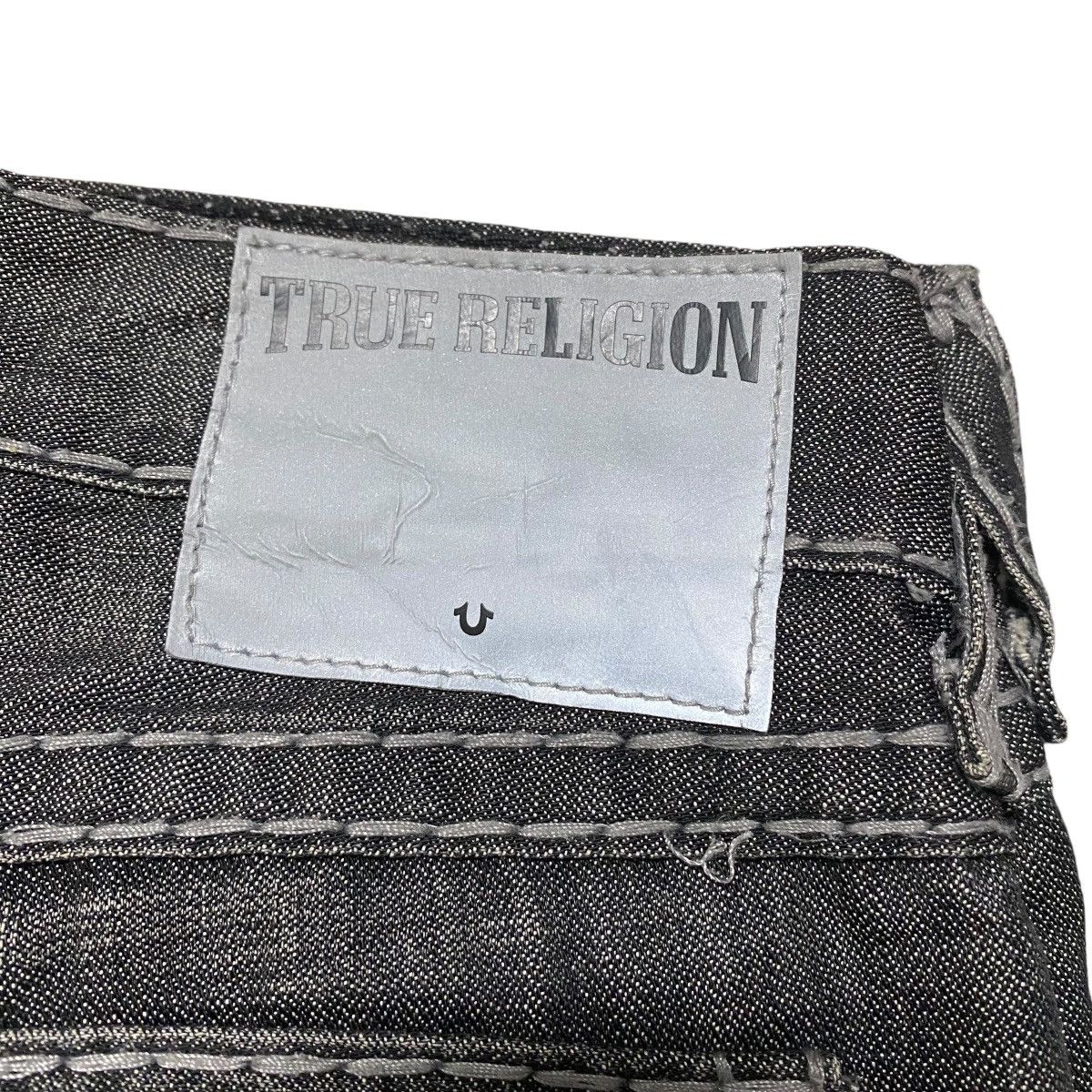 True Religion True Religion Reflected Ricky Flap Black Denim Jeans Size US 34 / EU 50 - 13 Thumbnail