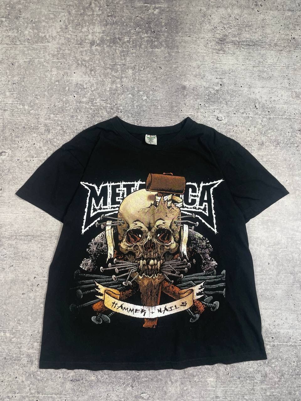 Vintage 2004 Metallica Hammer Nails Band Tee T-Shirt Y2K