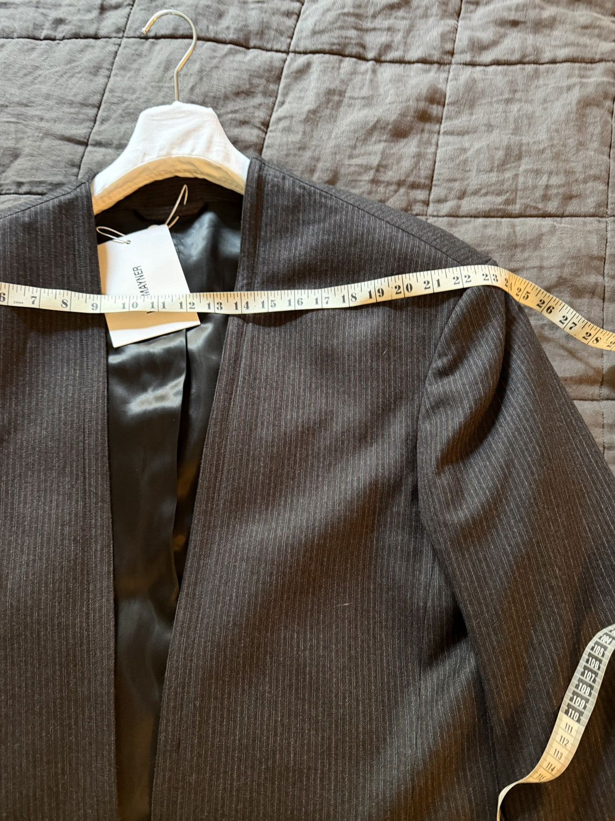 Hed Mayner Rare Hed Mayner collarless blazer oversized new Size 40R - 3 Thumbnail