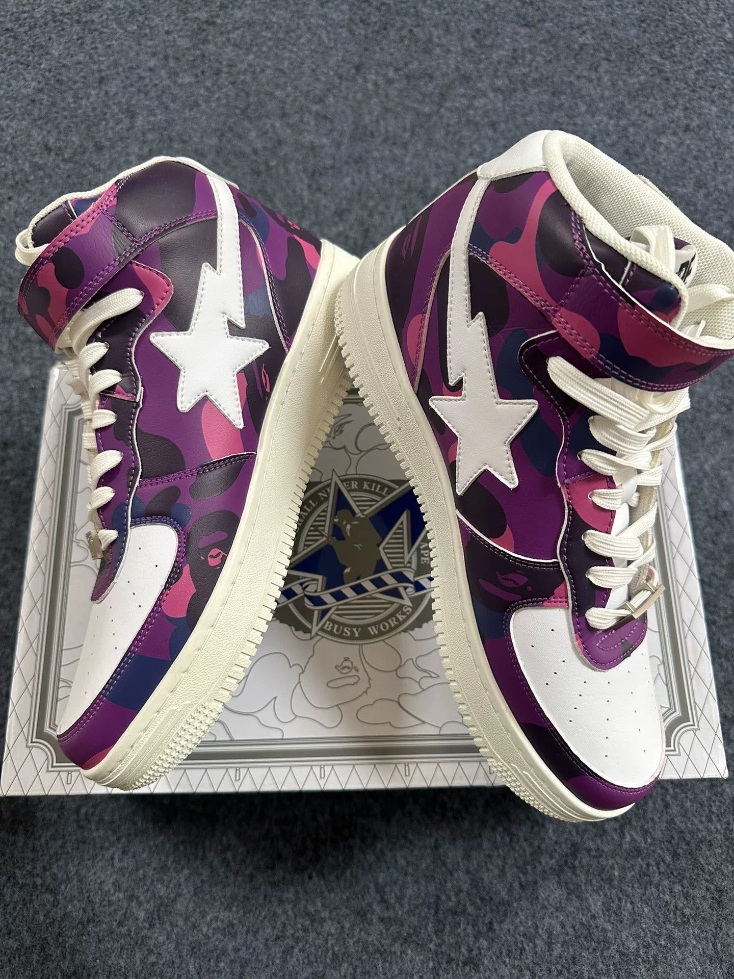 Bape Bape Ta Multi Shark Shoes Low Top Size US 10 / EU 43 - 1 Thumbnail