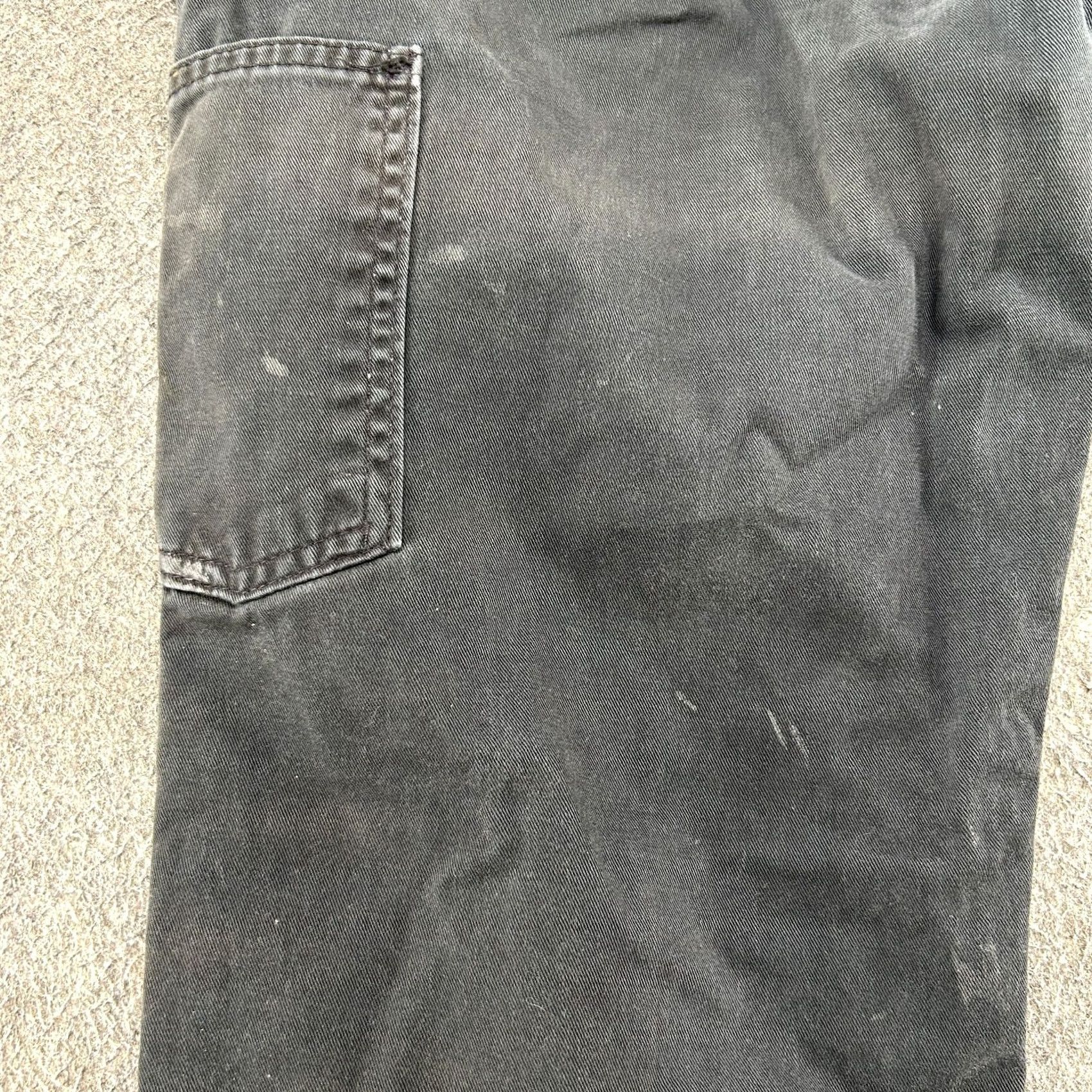 Carhartt Carhartt Pants Men 33x34 Black Carpenter Relaxed Straight Cotton Distressed Workwear Casual"} Size US 33 - 5 Thumbnail