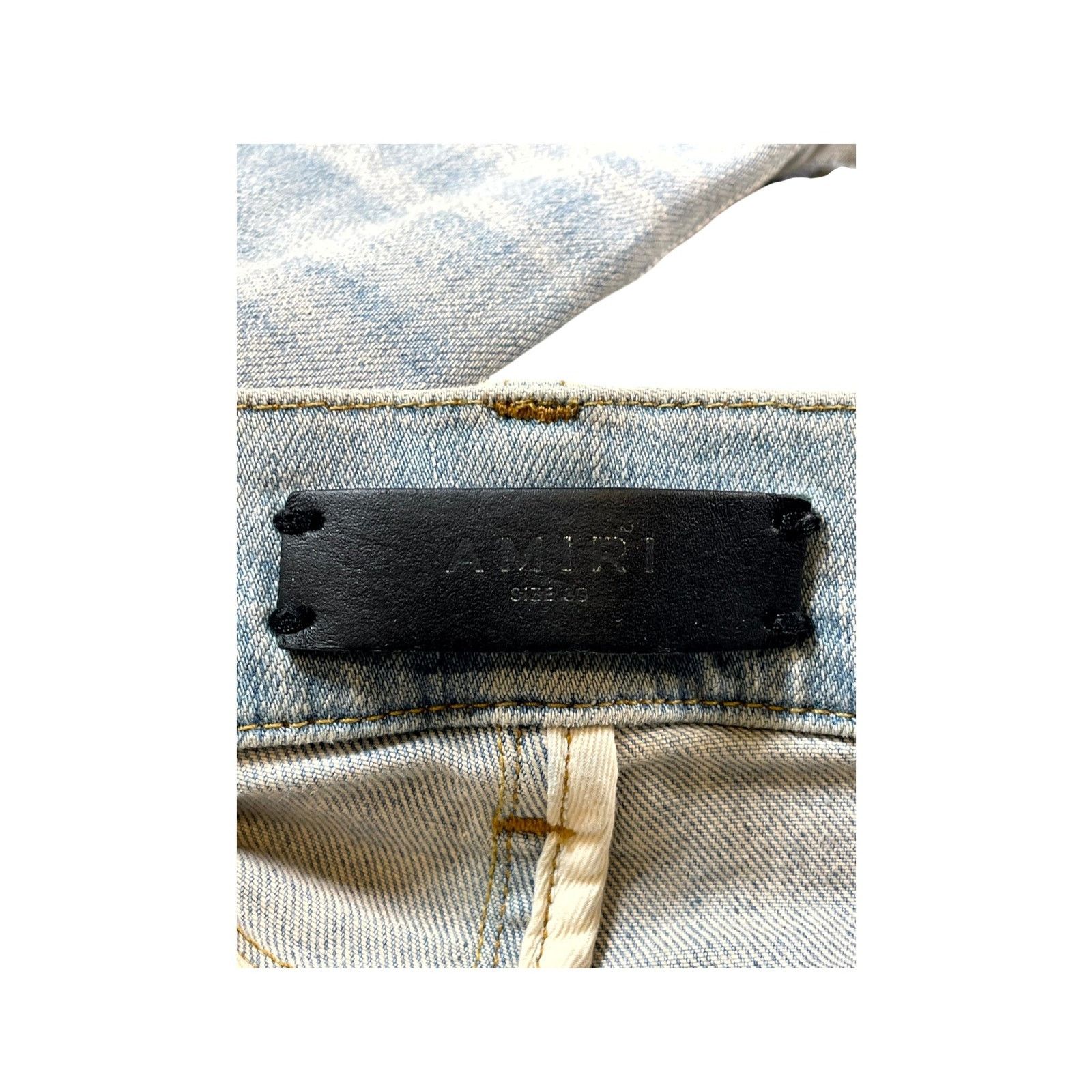 Amiri Amiri MX1 Paisley Patch Light Wash & Multicolor Jeans Size US 30 / EU 46 - 4 Thumbnail