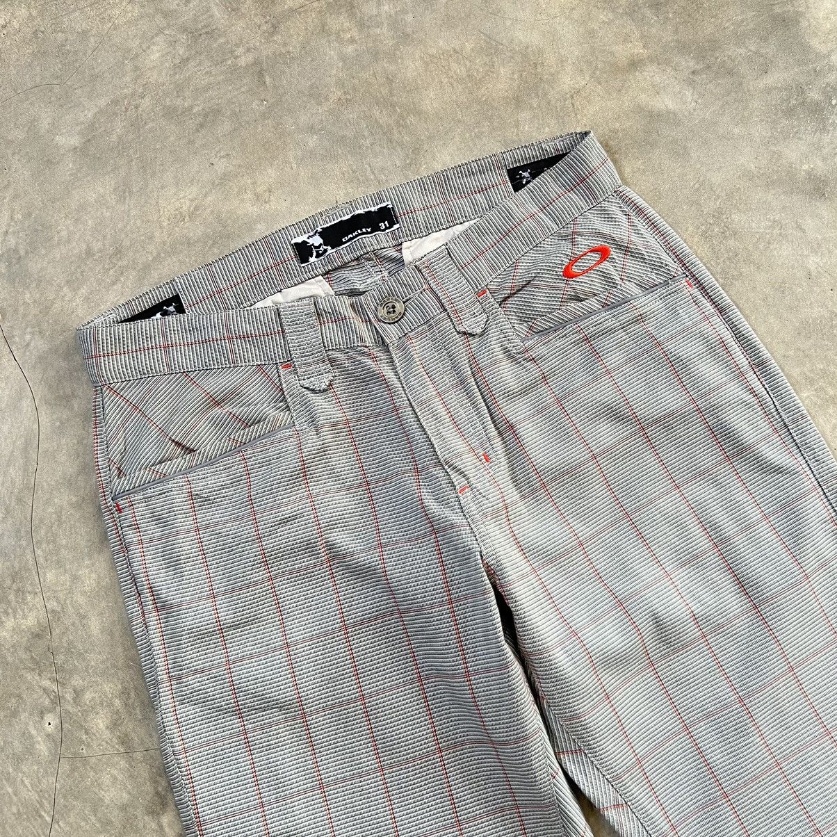 Oakley Y2K Oakley Tartan Bootcut Pants Size US 31 - 3 Thumbnail