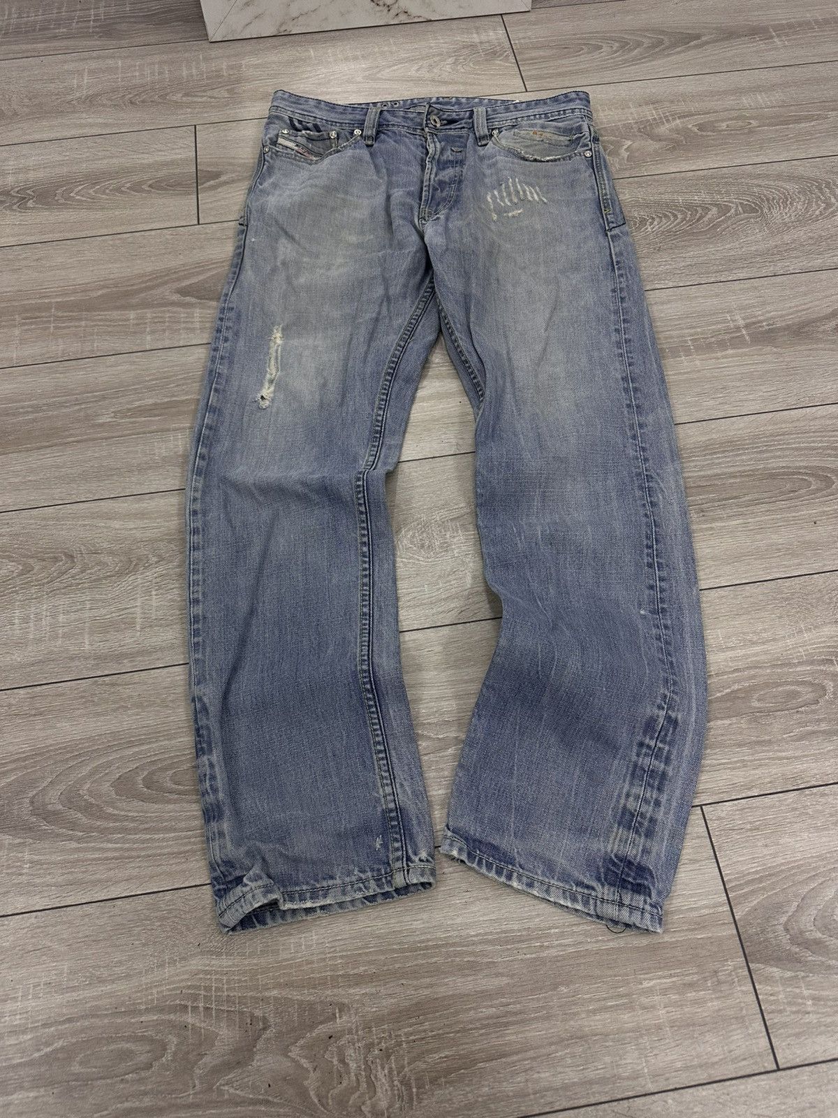 Diesel Diesel x Adidas Light Distressed Y2K Jeans Size US 32 / EU 48 - 3 Thumbnail