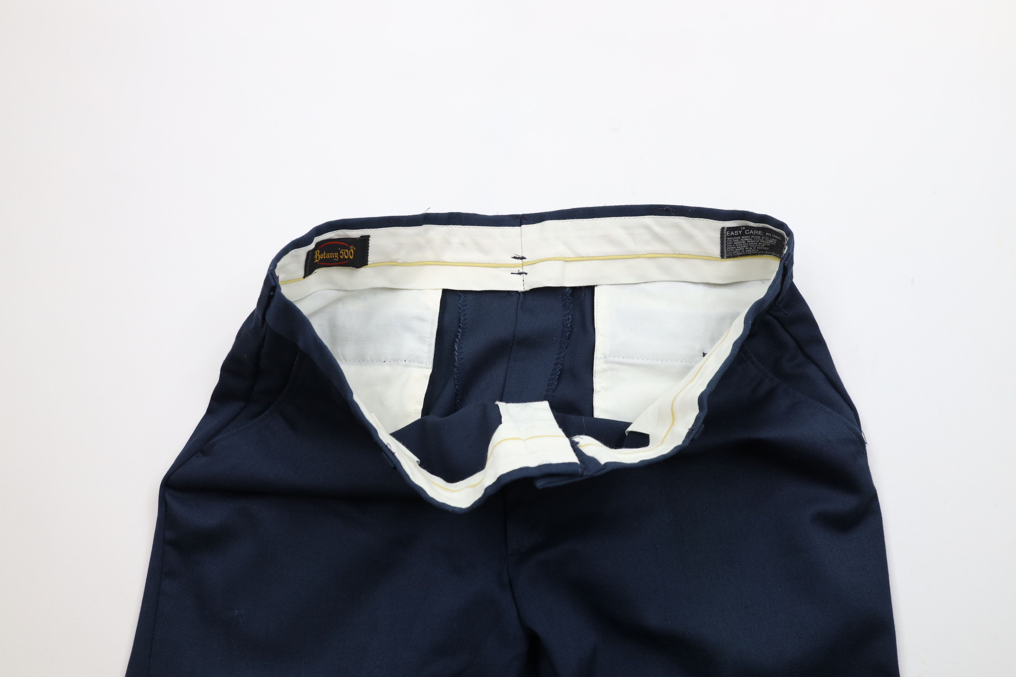 Vintage Vintage 70s Streetwear Flared Wide Leg Chino Pants USA Blue Size US 36 / EU 52 - 7 Thumbnail