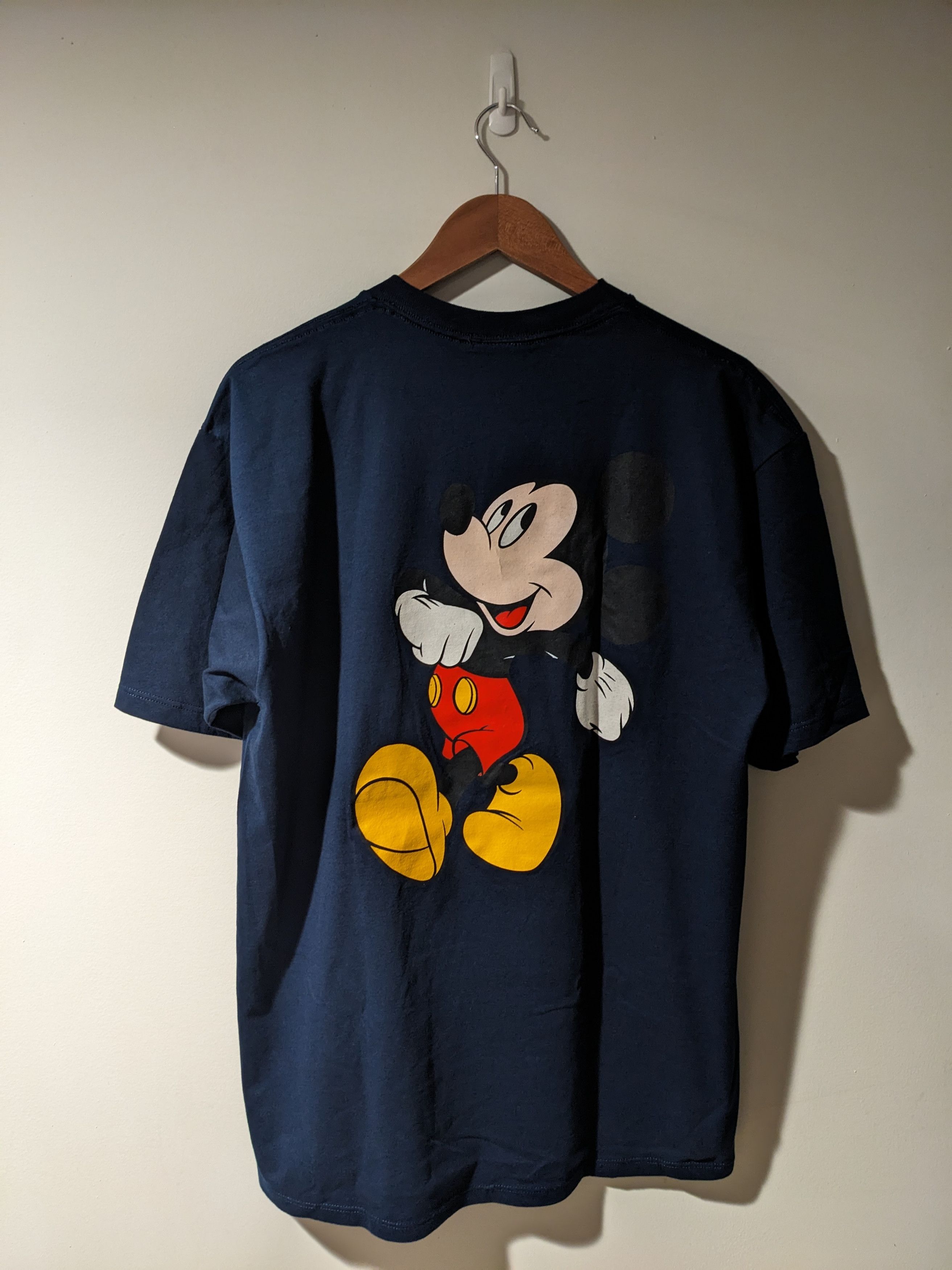 Disney × Mickey Unlimited × Vintage Vintage 90s Mickey Mouse Disney Unlimited Big Print T-Shirt Size US XL / EU 56 / 4 - 4 Thumbnail