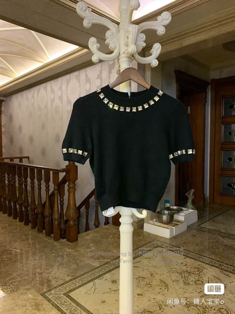 Miu Miu Miu Miu 40 Knitted short sleeve Size M / US 6-8 / IT 42-44 - 1 Thumbnail