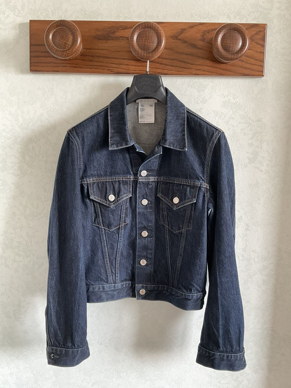 Helmut Lang Archival Vintage Stained Trucker Jacket - Ākaibu