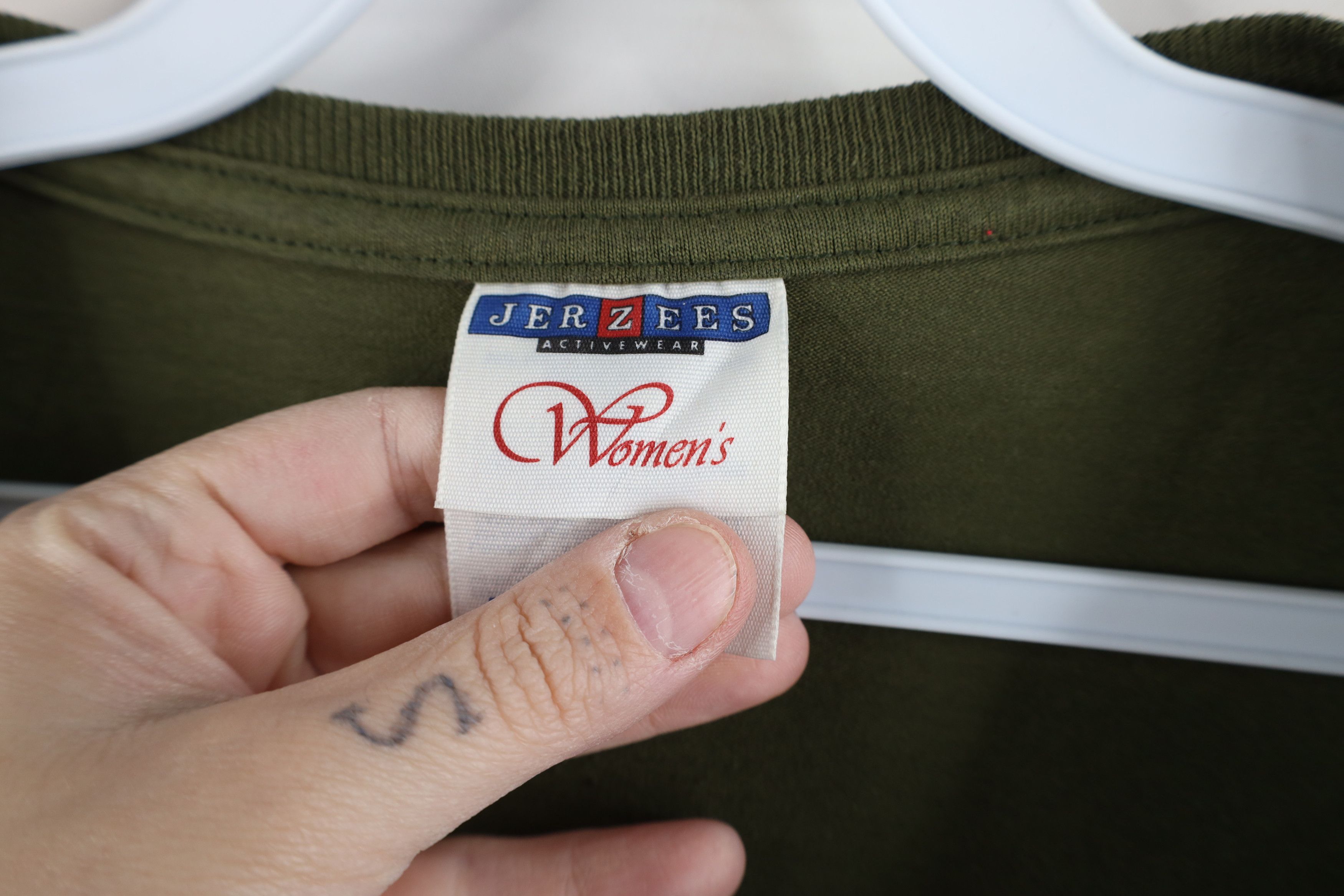 Vintage Vintage 90s Streetwear Short Sleeve T-Shirt Olive Green USA Size XXL / US 16-18 / IT 52-54 - 8 Thumbnail
