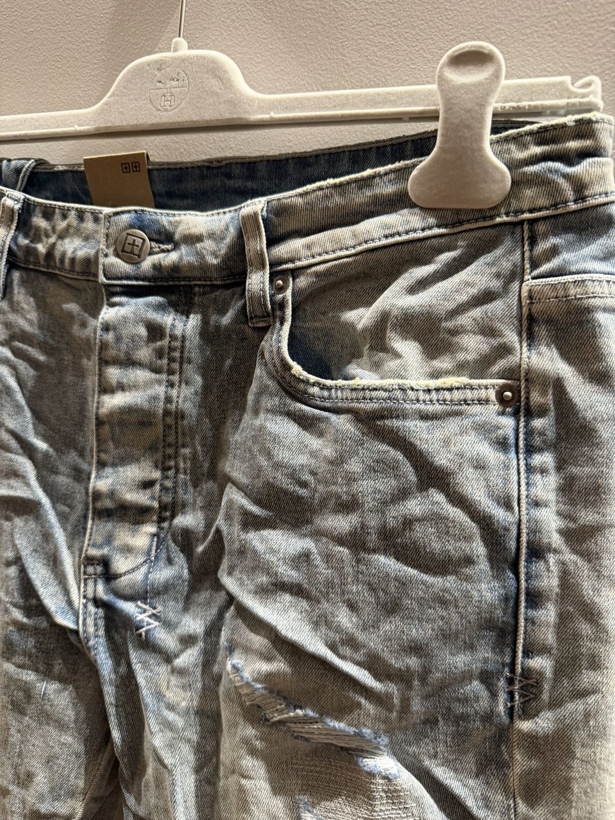 Ksubi Ksubi Chitch Punk Blue Thrashed Jeans Size 33 Size US 33 - 7 Thumbnail