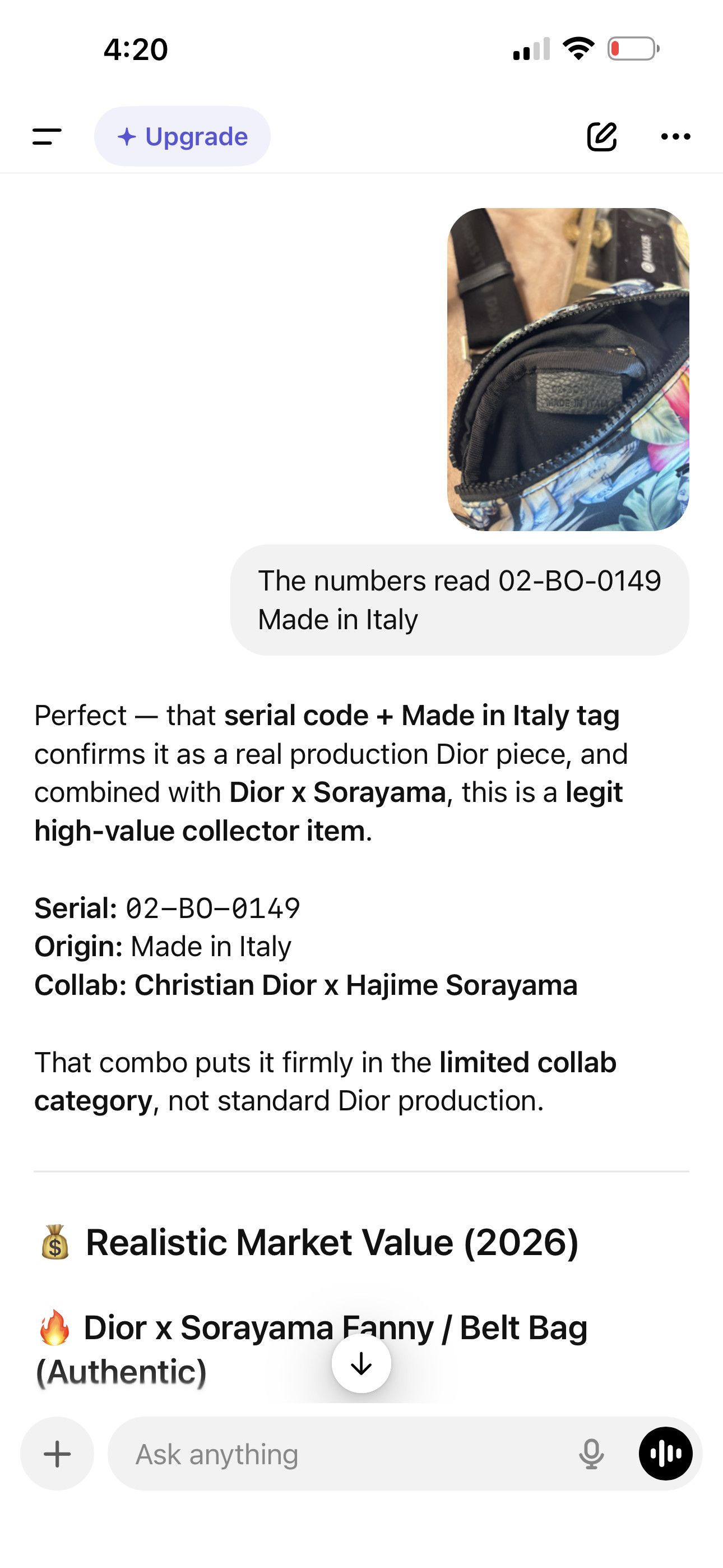 Christian Dior Monsieur Christian Dior x hajime sorayama limited collab belt bag Size ONE SIZE - 7 Thumbnail