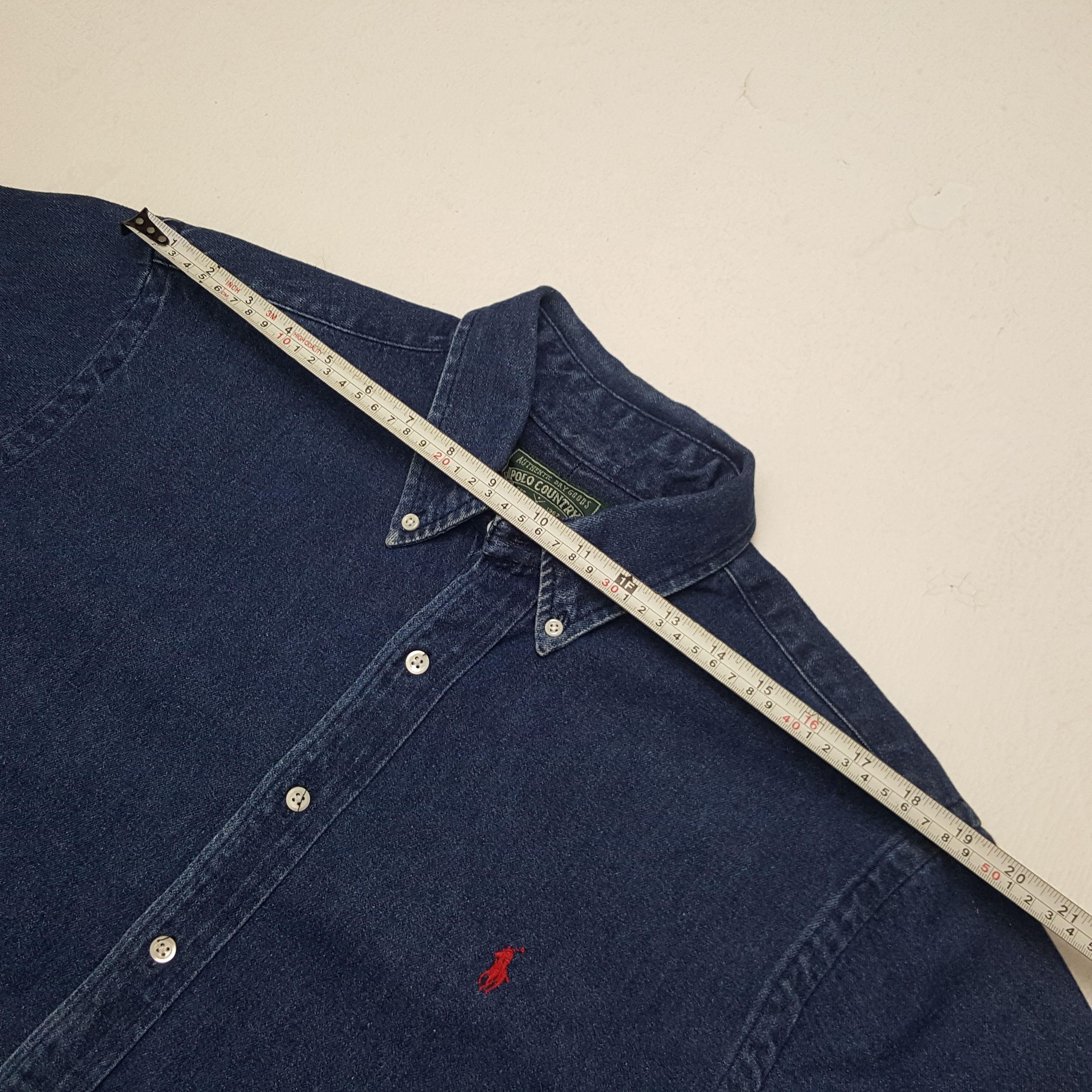 Ralph Lauren × Vintage Vintage Ralph Lauren American Brand Denim Shirt Button Up Size US XL / EU 56 / 4 - 5 Thumbnail