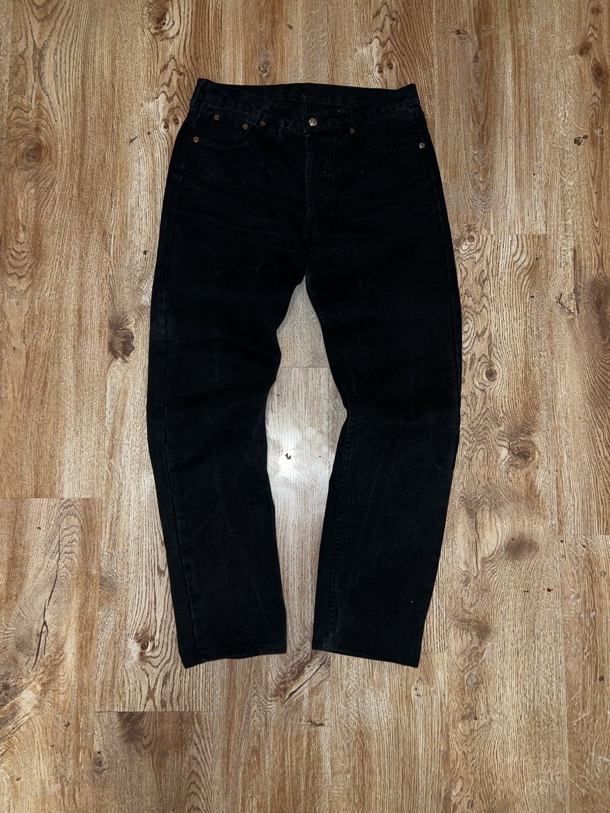 Levi's × Vintage Vintage Levis 569 Baggy Loose Jeans Levi's Faded Black Denim Size US 32 / EU 48 - 5 Thumbnail