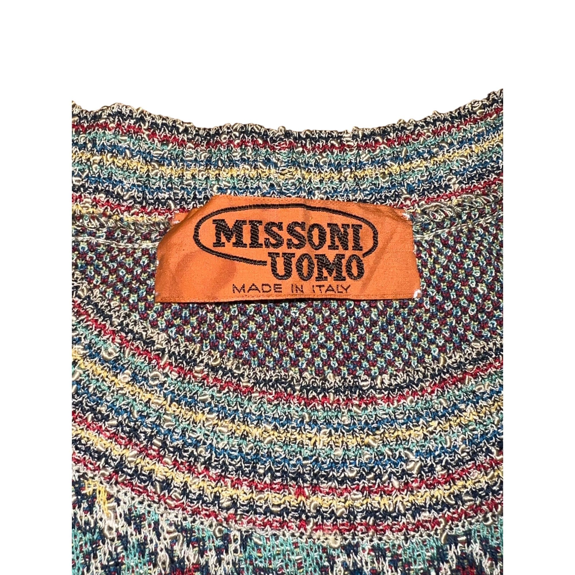 Missoni Vintage Missoni Uomo Men’s City Knitted Sweatee Made in Ital Size US XL / EU 56 / 4 - 2 Thumbnail