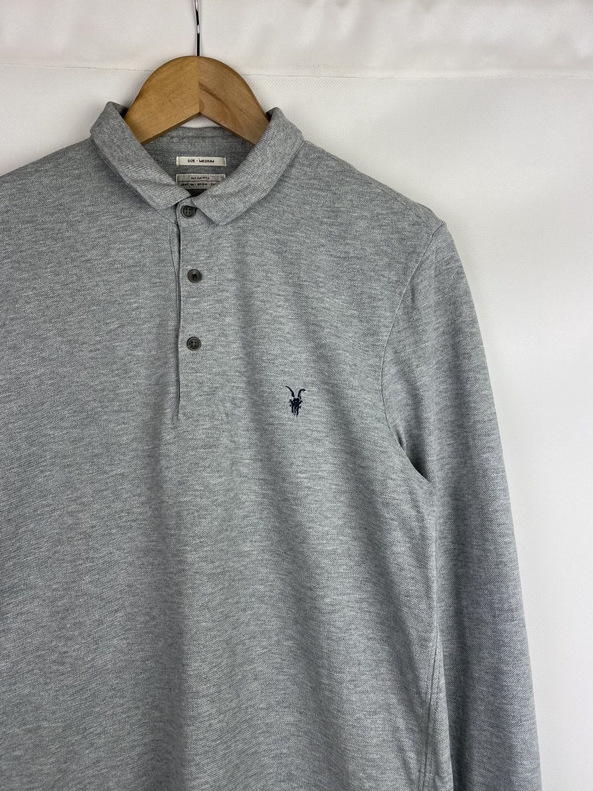 Allsaints Allsaints Sandringham Long Sleeve Men’s Polo Shirt Size M Size US M / EU 48-50 / 2 - 5 Thumbnail