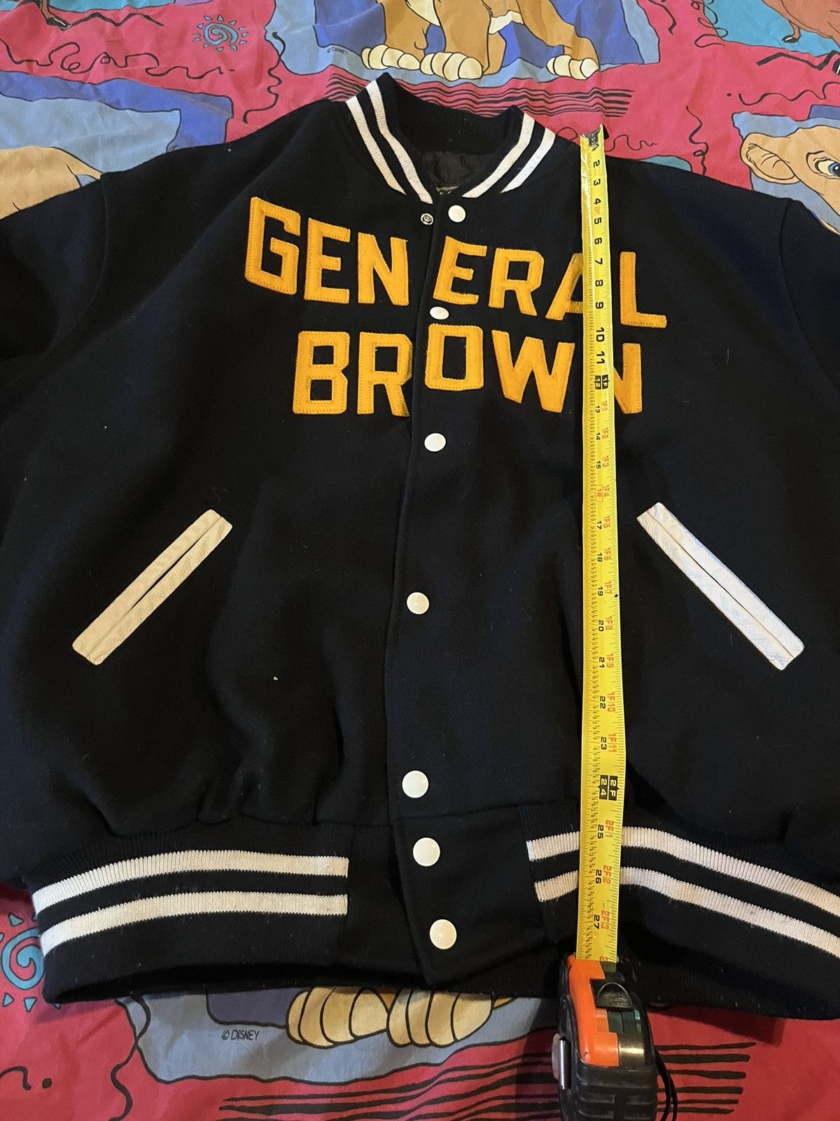 Holloway General Brown New York Men’s Wool Varsity Jacket Size US XXL / EU 58 / 5 - 7 Thumbnail