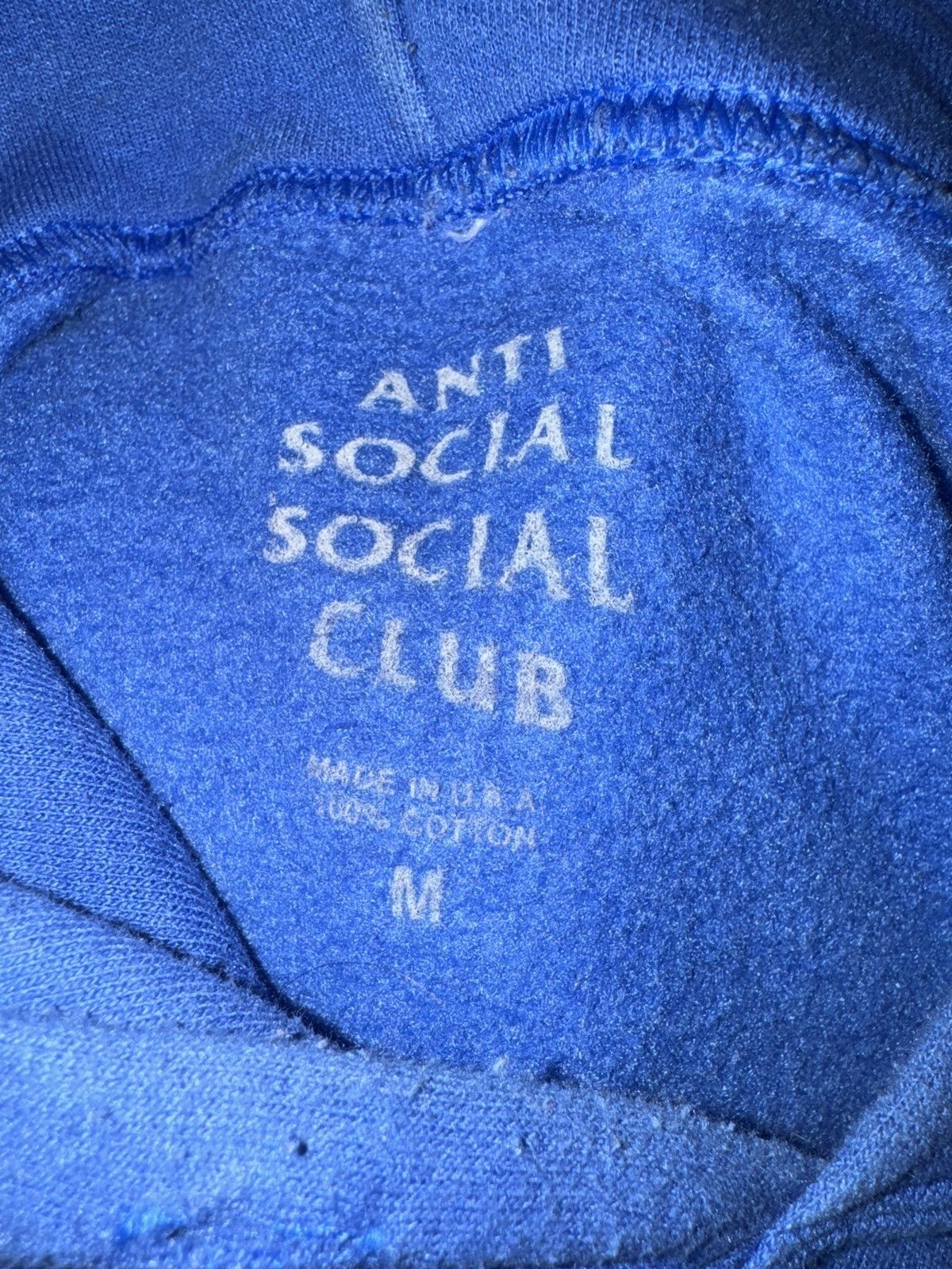 Anti Social Social Club Anti Social Social Club Blue Hoodie Size US M / EU 48-50 / 2 - 2 Thumbnail