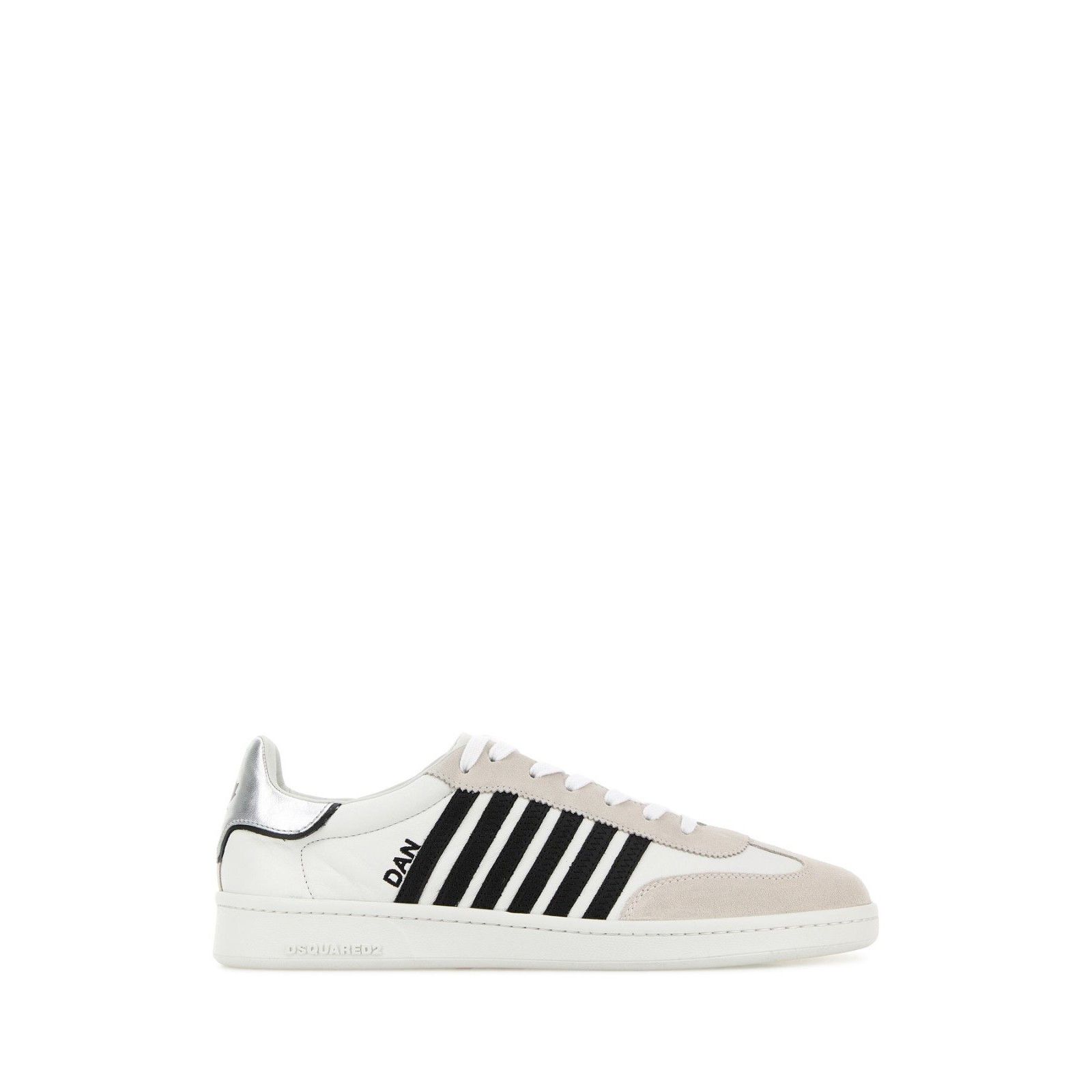 DSQUARED2 Boxer White Leather Sneakers New And Authentic (Me