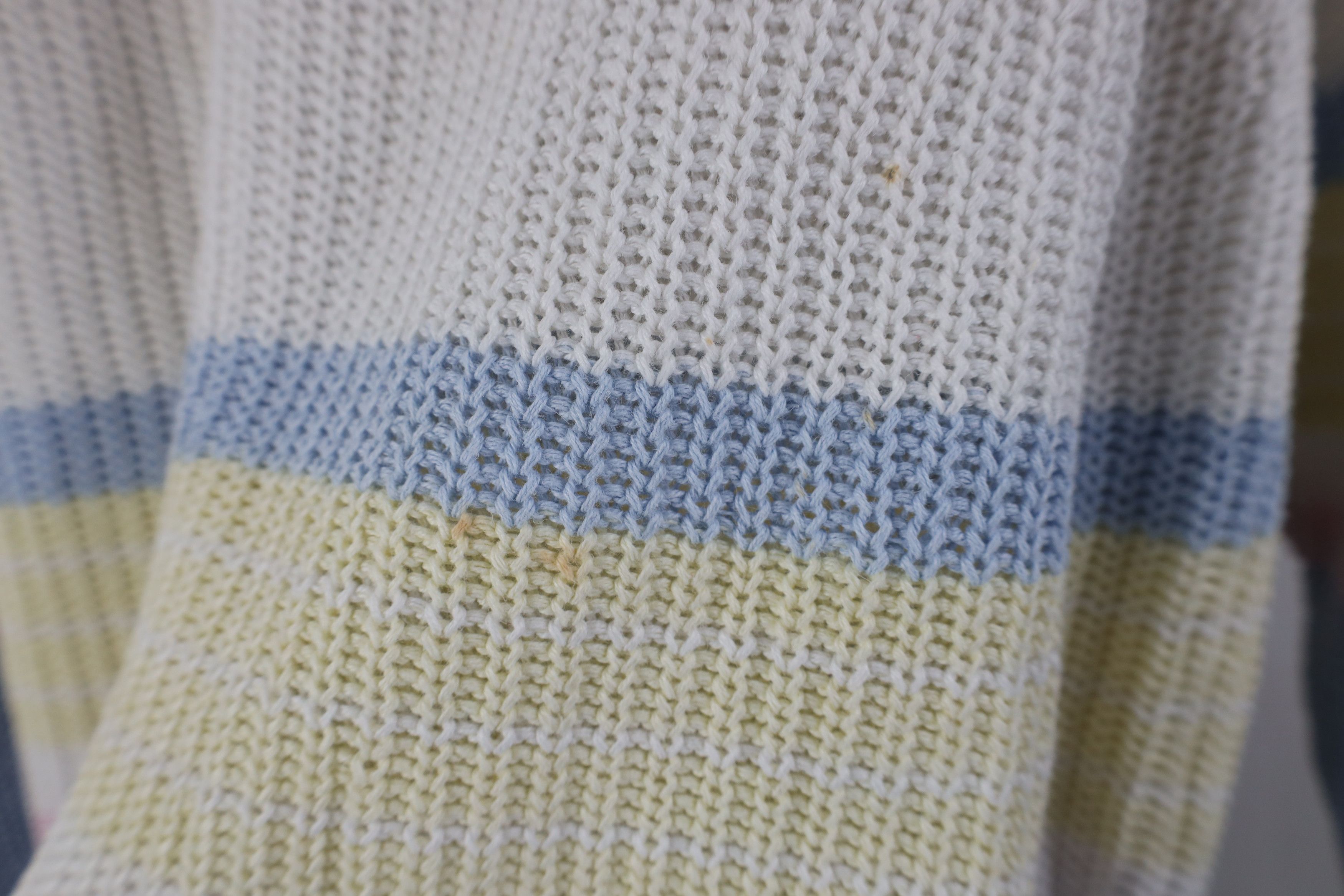 Vintage Vintage 90s Streetwear Pastel Striped Ribbed Knit Sweater Size M / US 6-8 / IT 42-44 - 7 Thumbnail