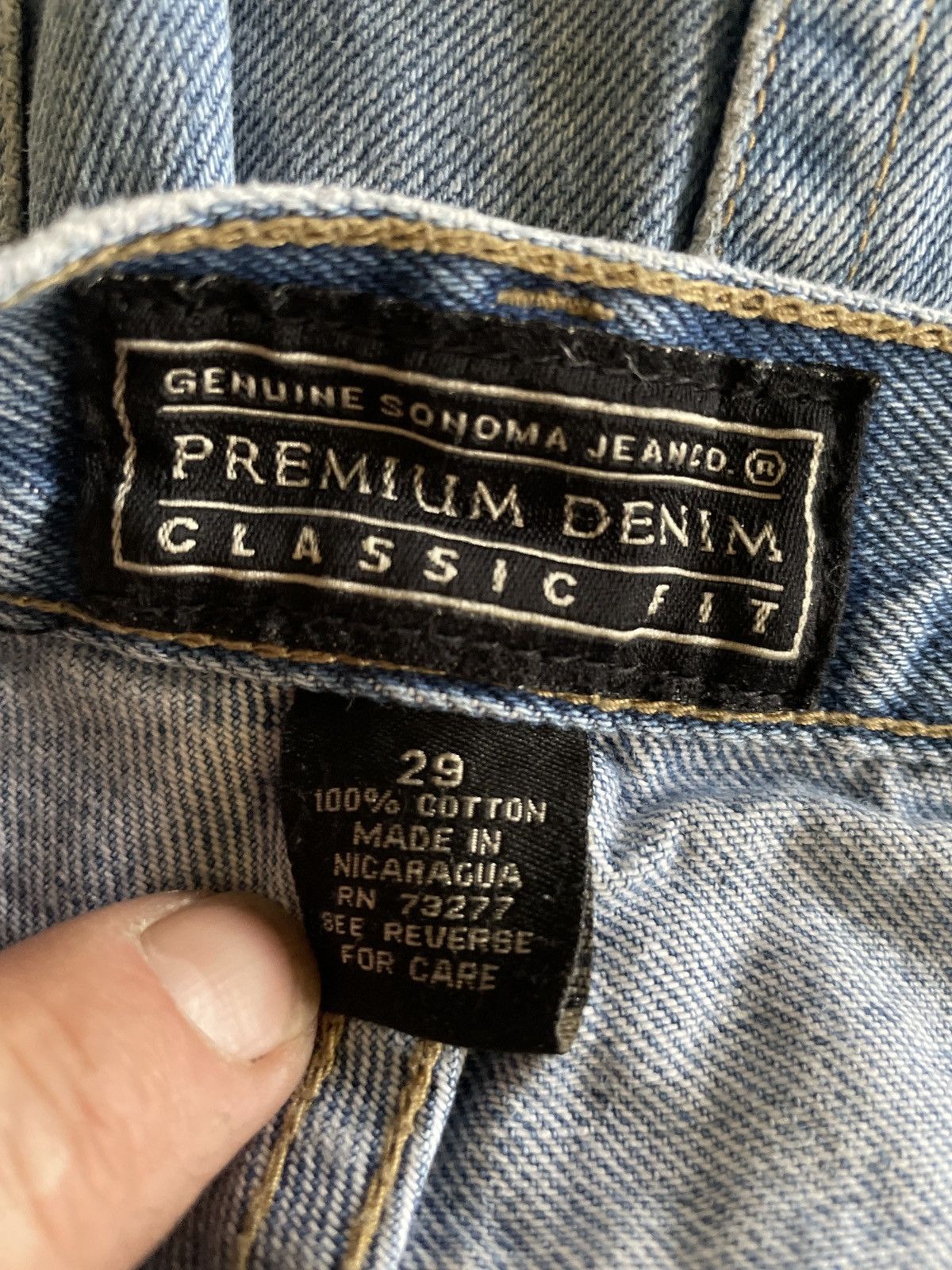 Sonoma × Vintage Sonoma Classic Fit Blue Denim Jean Shorts Jorts Size 29 men Size US 29 - 9 Thumbnail