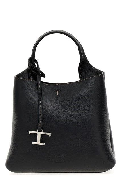 Tod's TOD'S T Timeless Mini Black Leather Top Handle Bag Auth Size ONE SIZE - 1 Thumbnail