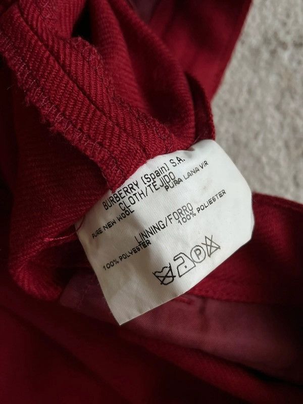 Burberry Burberry London Sz 42 / XL Red New Wool Pants 2000s Spain Size 36" / US 14 / IT 50 - 10 Thumbnail