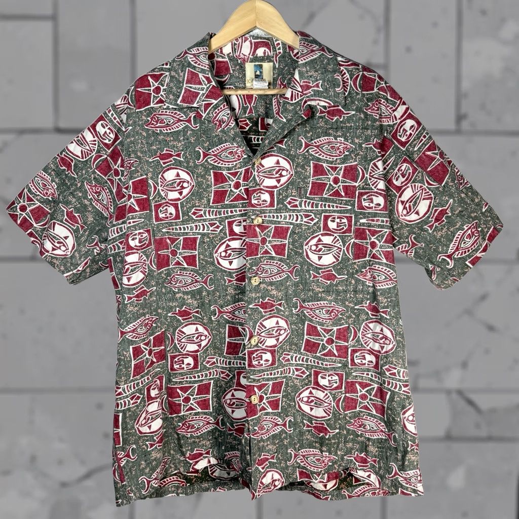 Vintage VINTAGE Kahala Shirt Mens XL Hawaiian Blue 100% Cotton Button-Up Short Sleeve Embroidered USA Size US XL / EU 56 / 4 - 1 Thumbnail