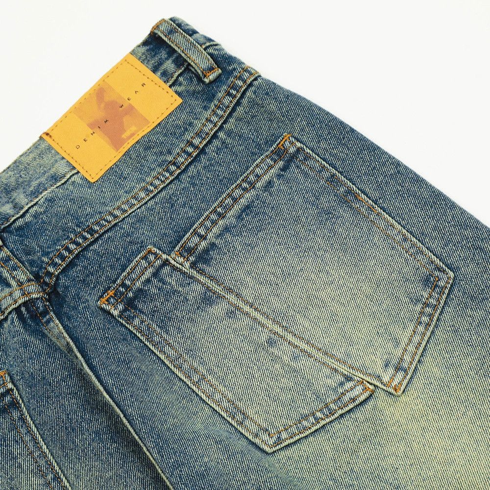 Vintage Men's hippie washed distressed flared jeans Size US 32 / EU 48 - 5 Thumbnail