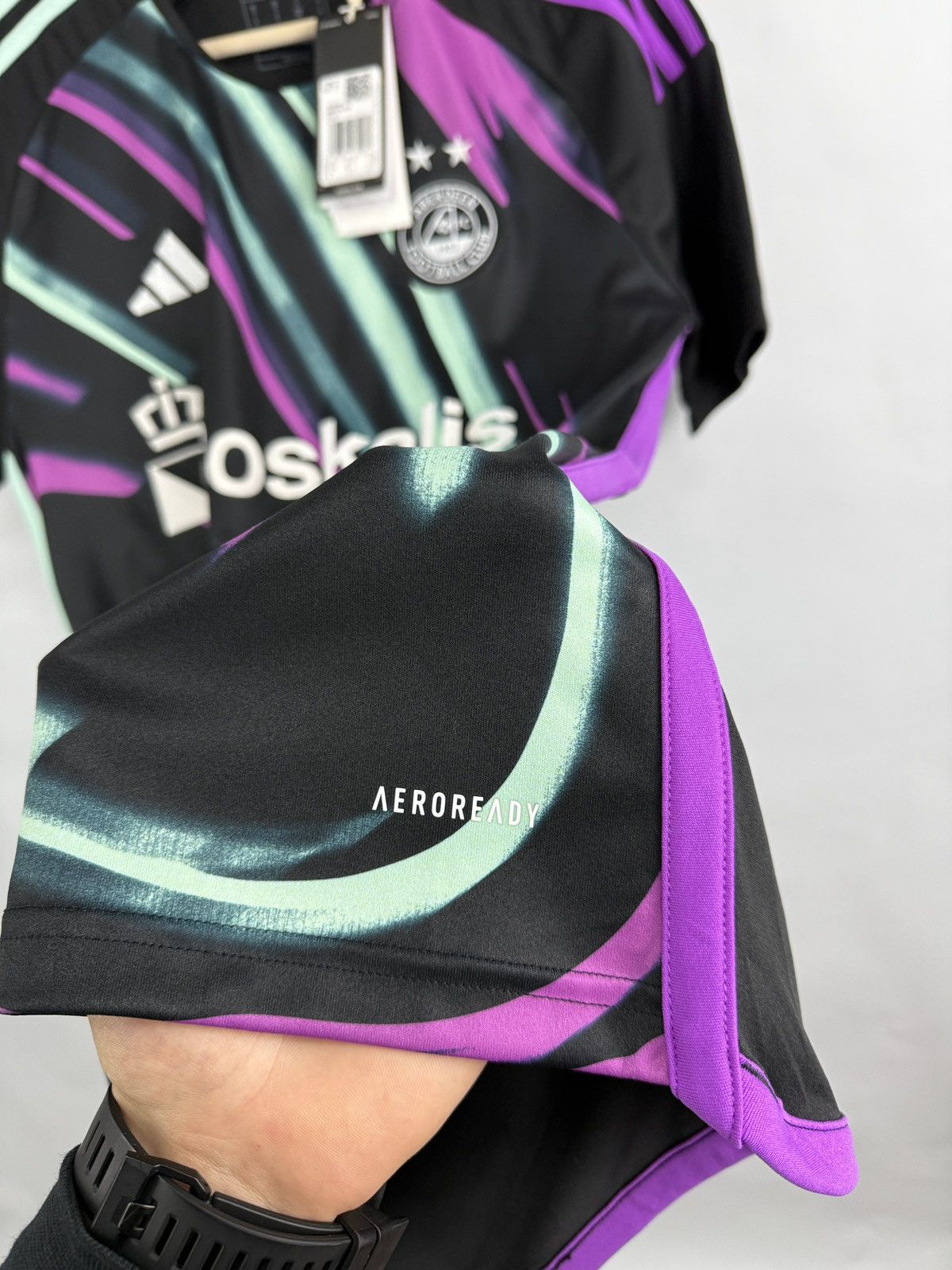 Adidas 🇬🇧 2023 Aberdeen FC Adidas Northern Light Away Soccer Jersey Size US S / EU 44-46 / 1 - 9 Thumbnail