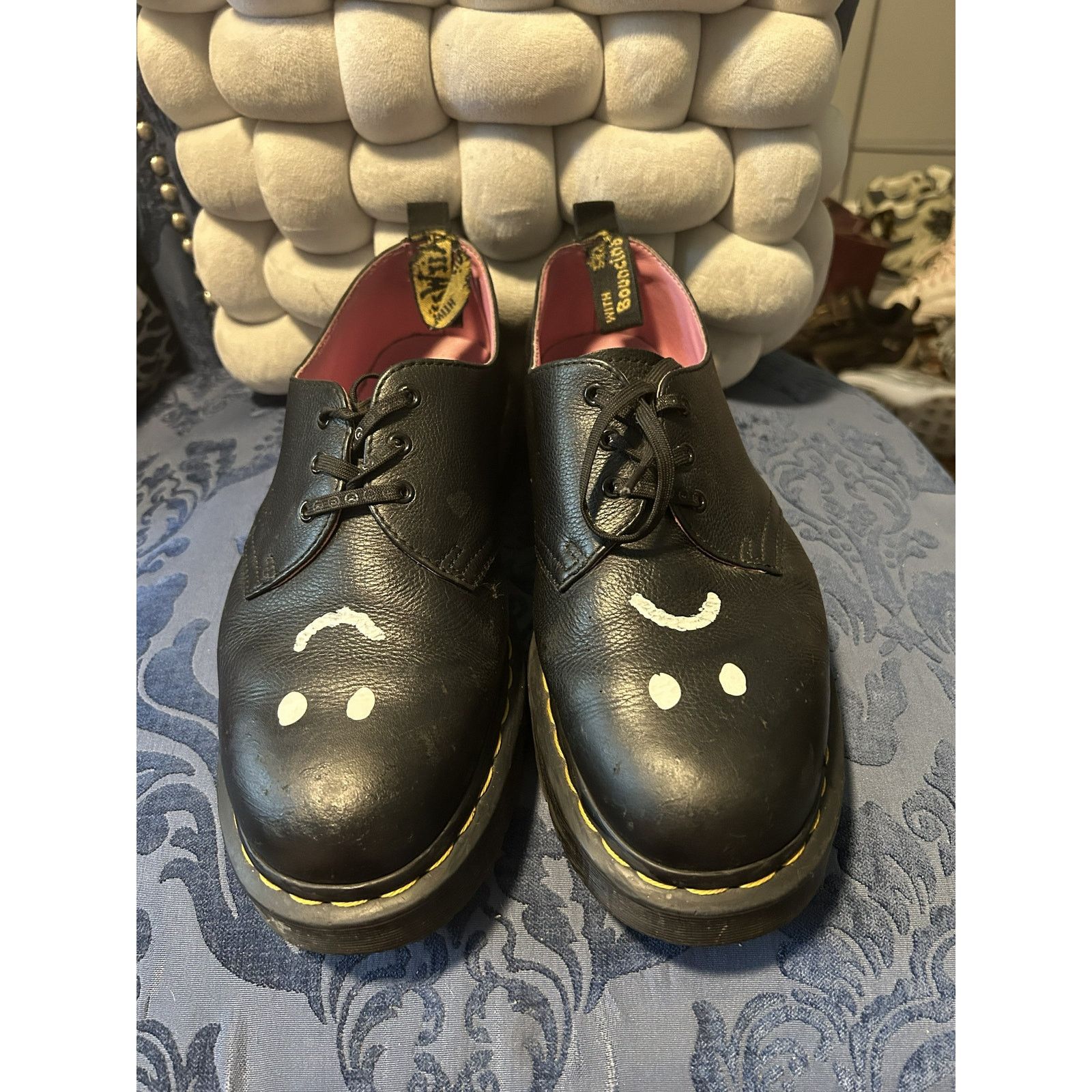 Dr. Martens RARE! Dr Martens x Lazy Oaf Black Oxford size 10/EU 42 Size US 10 / IT 40 - 3 Thumbnail