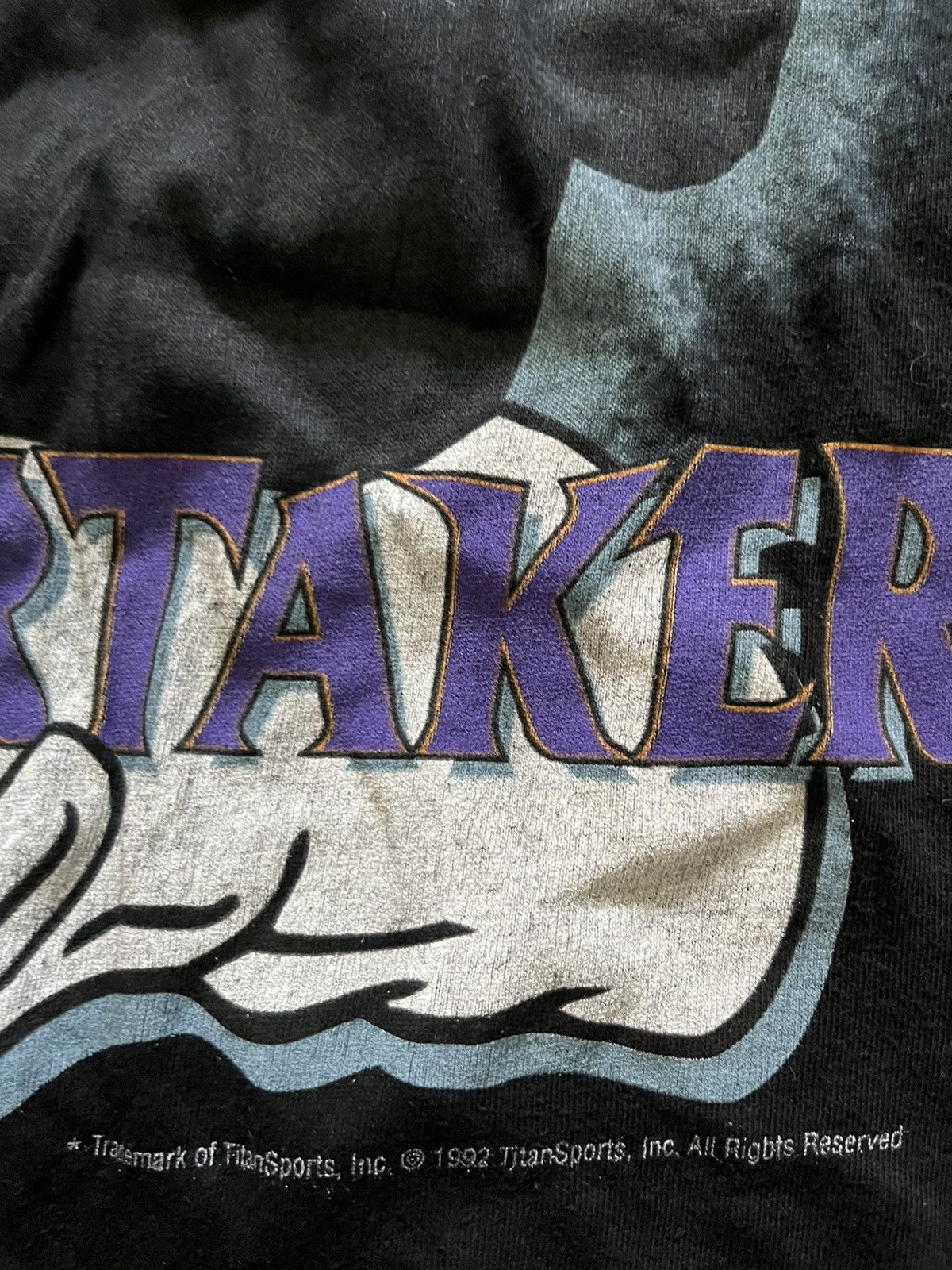Vintage × WWE Vintage Undertaker Wrestling Shirt 90s Large Single Stitch Size US L / EU 52-54 / 3 - 4 Thumbnail