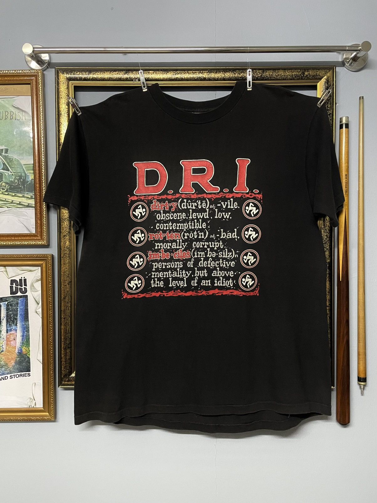 Band Tees Vtg 90s Original Single Stitch Dirty Rotten Imbeciles Og Tee Size US XL / EU 56 / 4 - 1 Thumbnail