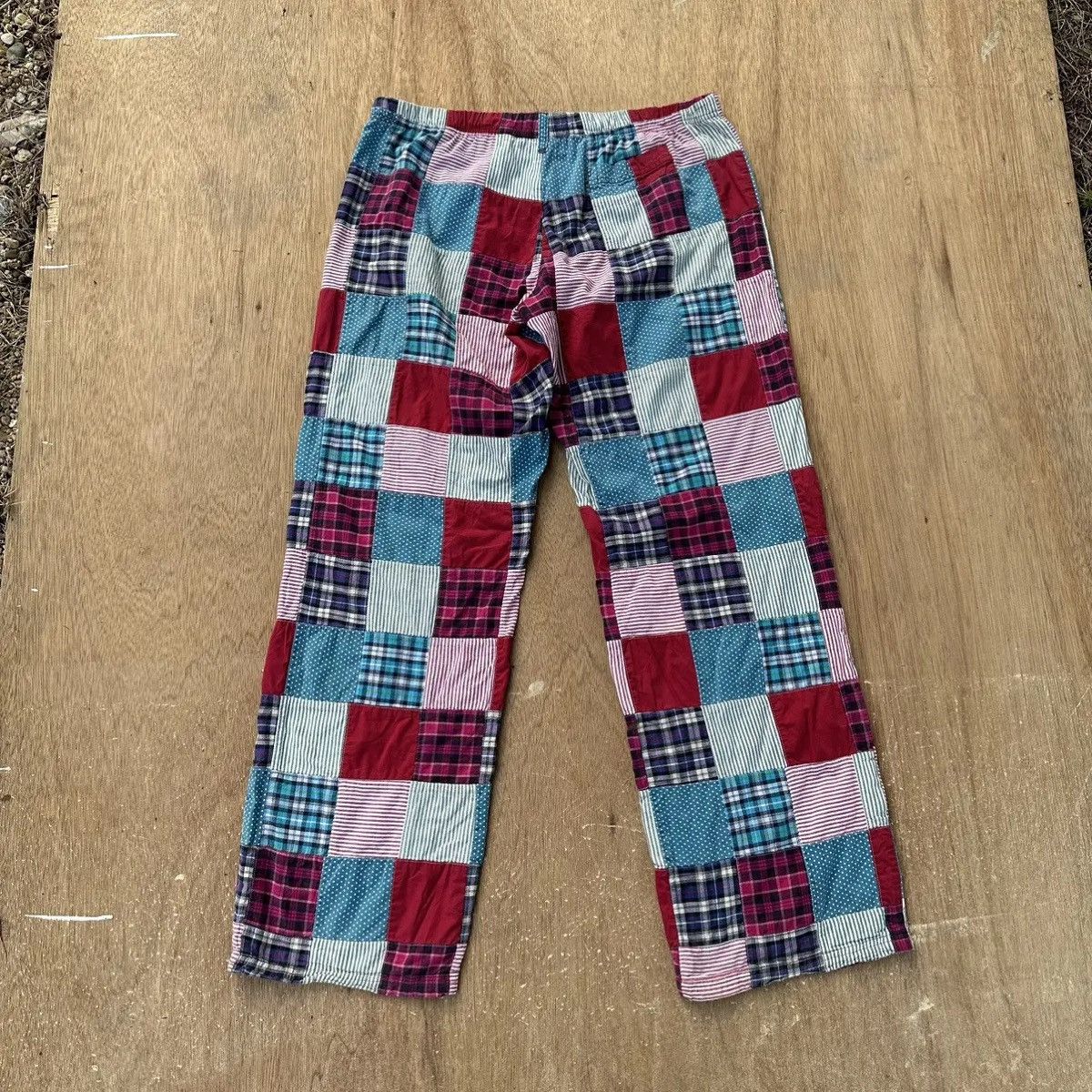 Aries VINTAGE JAPANESE AERIES DRAWSTRING WAIST PATCHWORK PANTS Size US 34 / EU 50 - 7 Thumbnail
