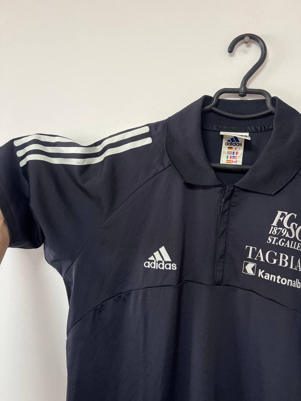 Adidas Vintage 90s St. Gallen Polo Jersey Football Shirt Adidas XL Size US XL / EU 56 / 4 - 6 Thumbnail
